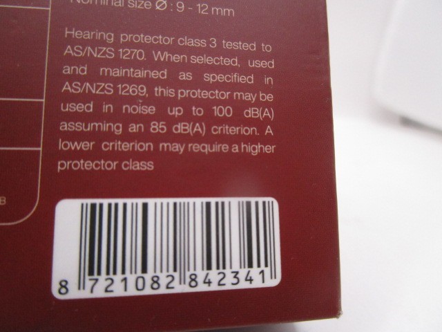 Hears BURGUNDY BREEZE Premium earplugs Noise Reduction 17 decibels 25 dB NIB