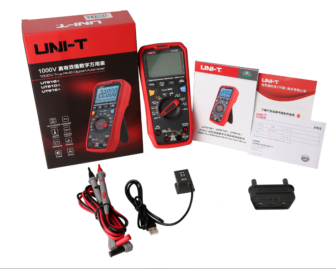 UNI-T UT61E+ 1000V True RMS Digital Multimeter USB Data hold/backlight