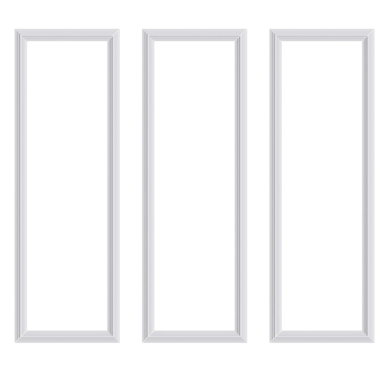 Ktinitk 3 Pcs Premade Wainscoting Panels Accent Wall Panels For Interior Wall