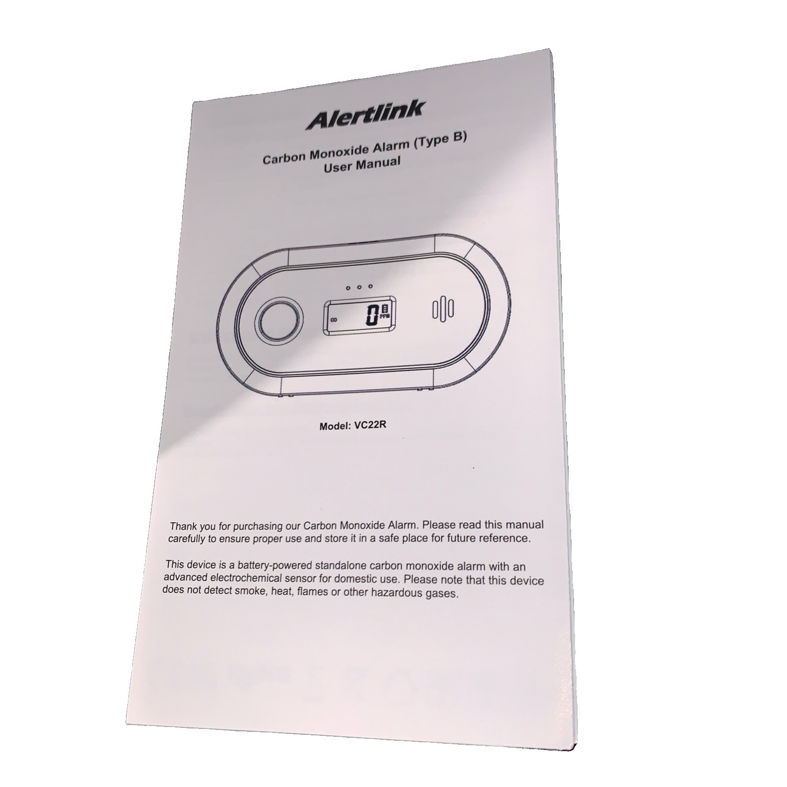 Alertlink Carbon Monoxide Detector Alarm, Portable Rv Hotel Car