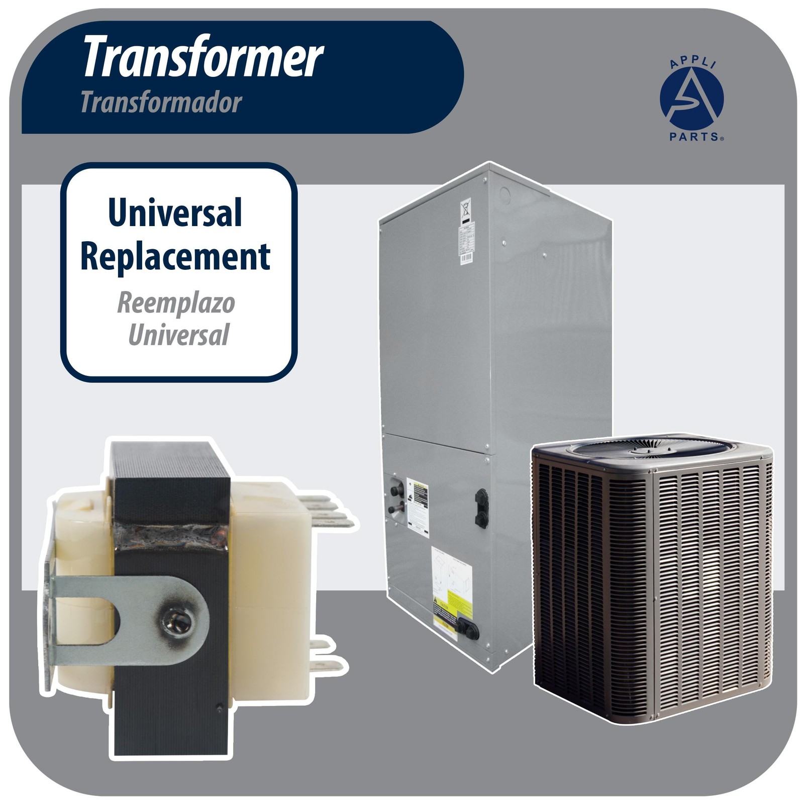 Appli Parts APTR-403T Transformer 120, 208, 240 V to 24 V, 40 Va Foot Mount 1/4