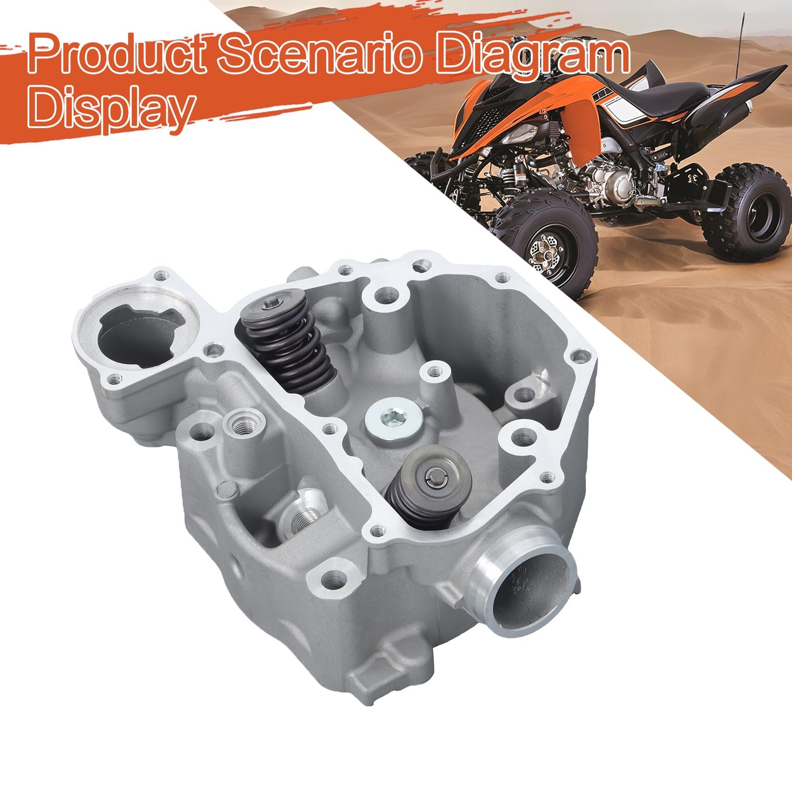 Cylinder Head Kit for TRX520 TRX500 SXS500 TRX420 TRX450 2006-2024 12200-HP7-A01