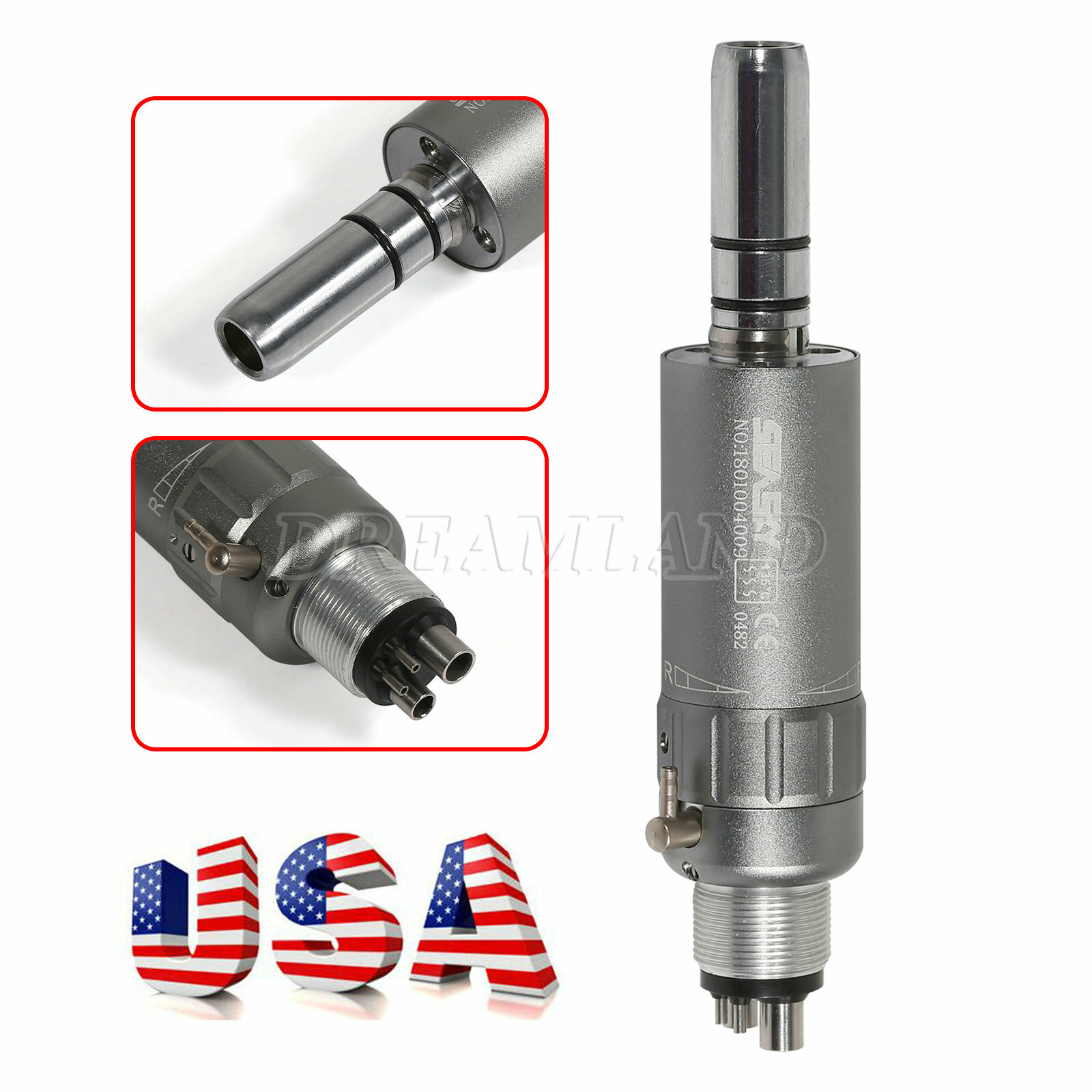 SEASKY Dental Low Speed Air Motor 4Hole Handpiece NSK Style E-Type Micromotor OR