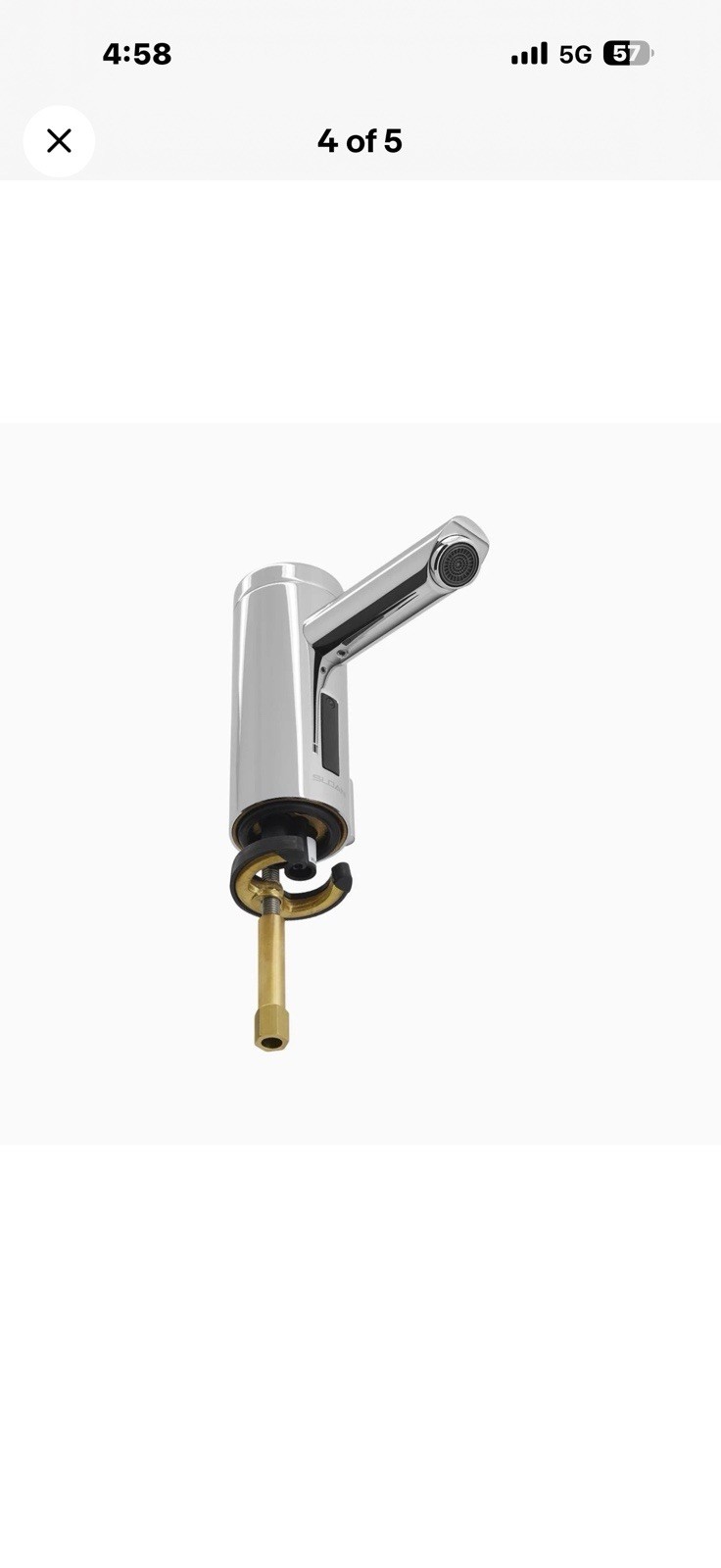 Sloan Optima EAF-200-P CP sensor-activated electronic hand washing faucet.