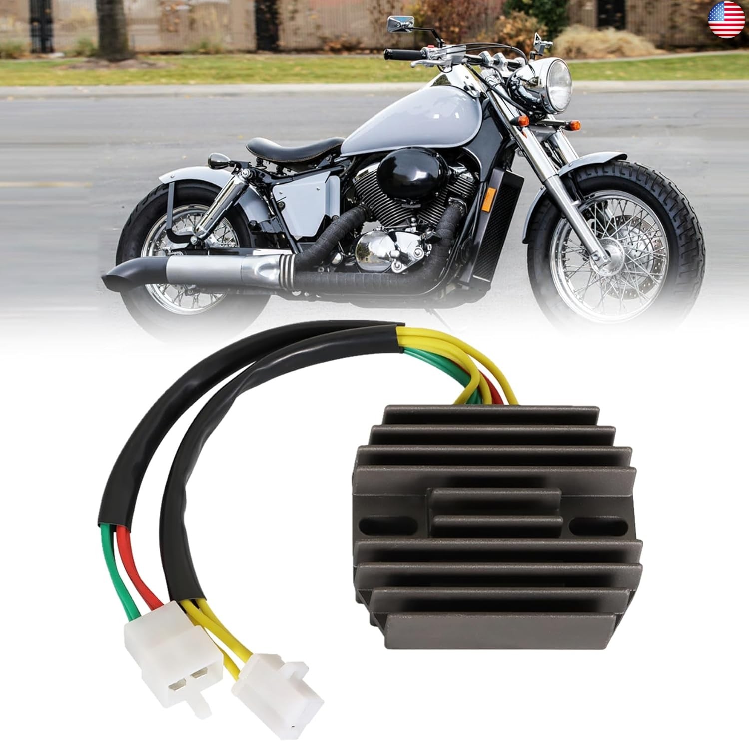 waltyotur Voltage Regulator Rectifier Replacement for Honda 1999-2007 VT600C