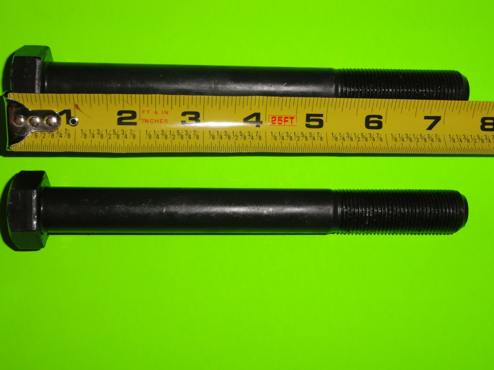 (Lot of 2) BOLTS 3/4″ x 7″ 16×7 Grade 8 Hex Head Cap Black Unplated Fine Thread