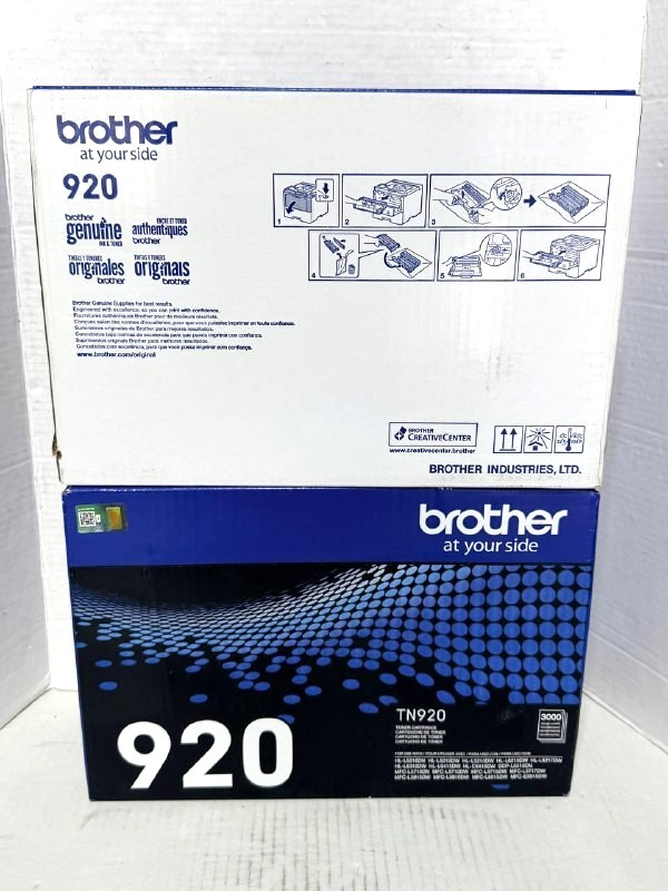 Lot of 2 Brother TN920 Black Toner Cartridge
