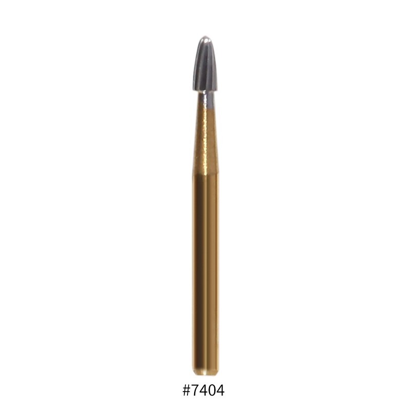 10Pcs Dental Tungsten Carbide Burs Trimming & Finishing Egg Football FG 7404 ns