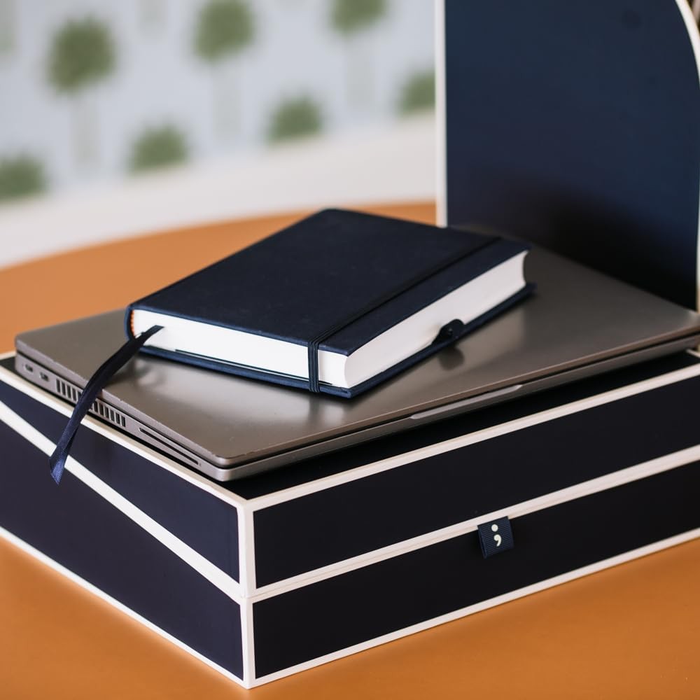 Semikolon – Document Storage Box for A4 12.5 x 10.3125 x 4 inches, Burgundy