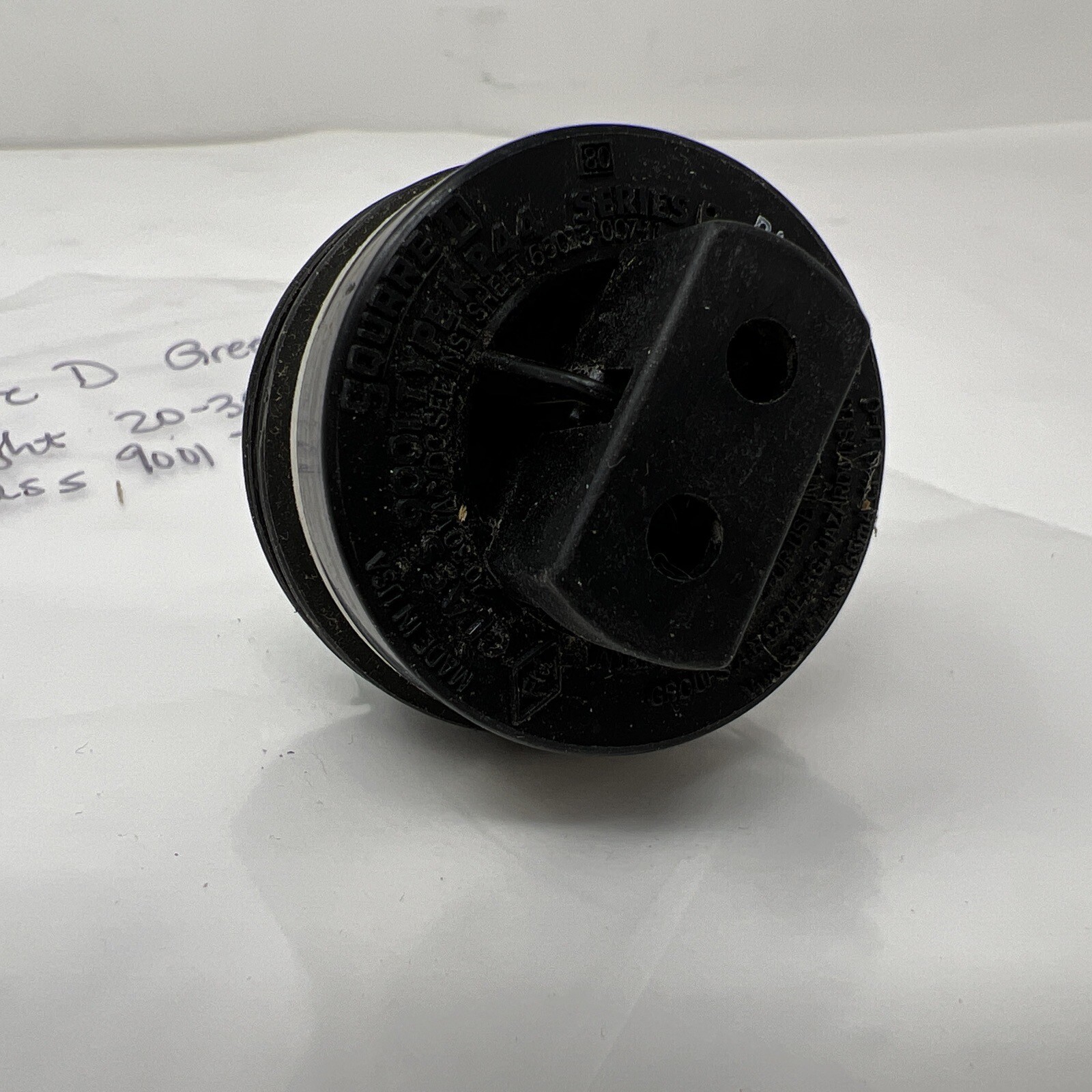 Square D Green Pilot Light, Series B, 20-30 Volt AC or DC Class 9001 Type KP44