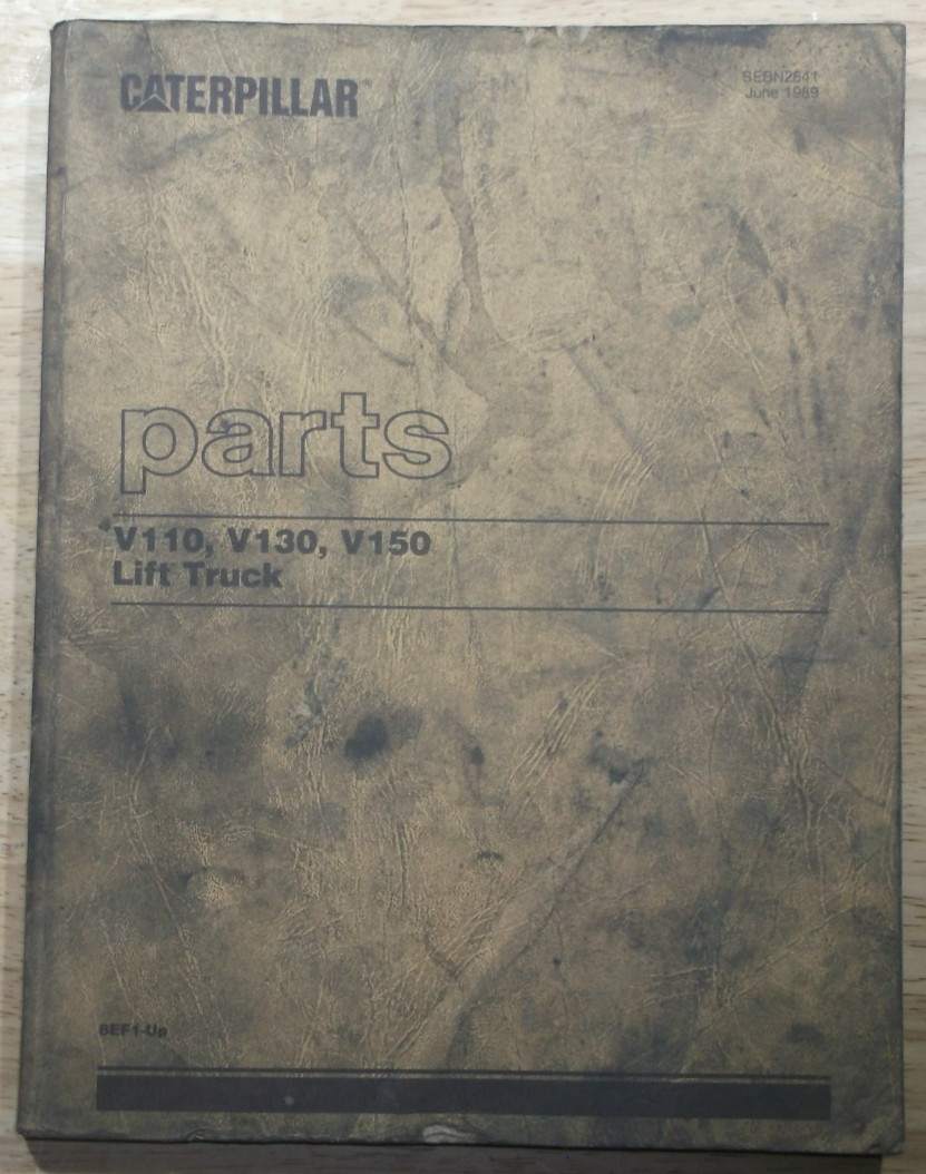 CAT CATERPILLAR V110 V130 V150 FORKLIFT LIFT TRUCK PARTS MANUAL BOOK S/N 8EF