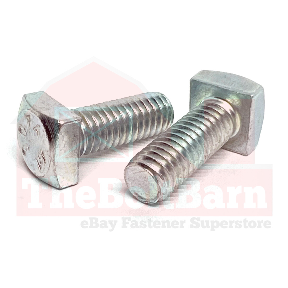3/4″ Square Head Bolts Grade A307 Zinc Clear (Choose Length & Qty)