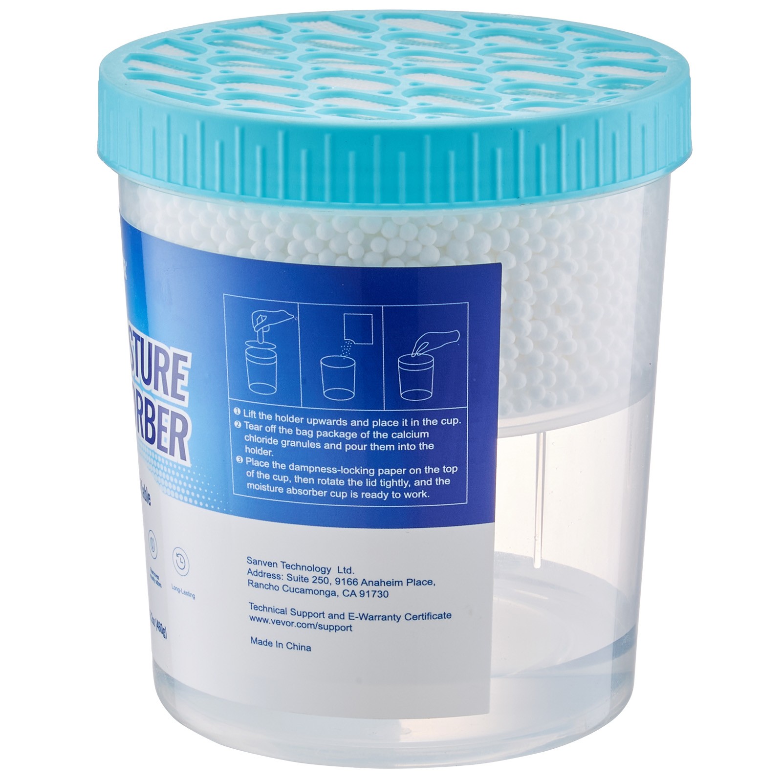 VEVOR Moisture Absorber Bucket 2 Pack 16.2 oz with Visible Effect Fragrance Free