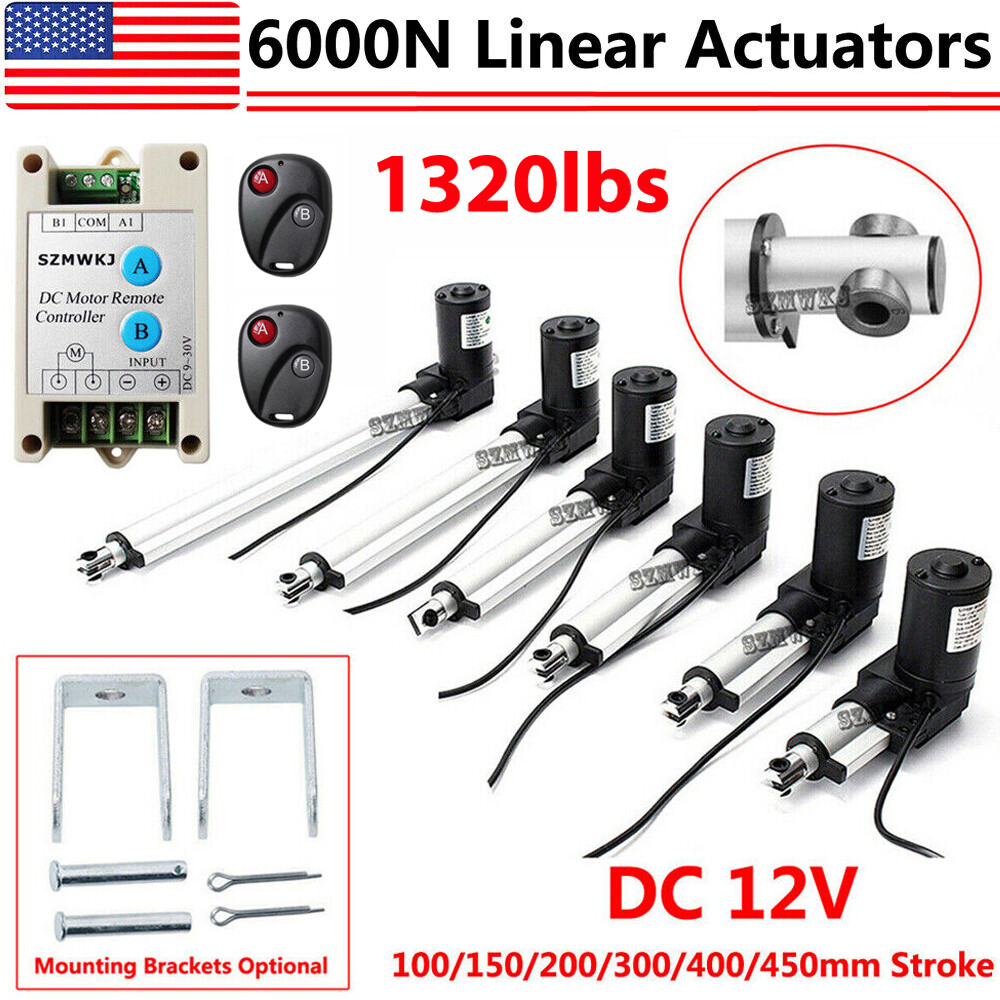 Linear Actuator 6000N/1320lbs 12V DC Electric Motor Auto Window Lift Sofa Bed IG