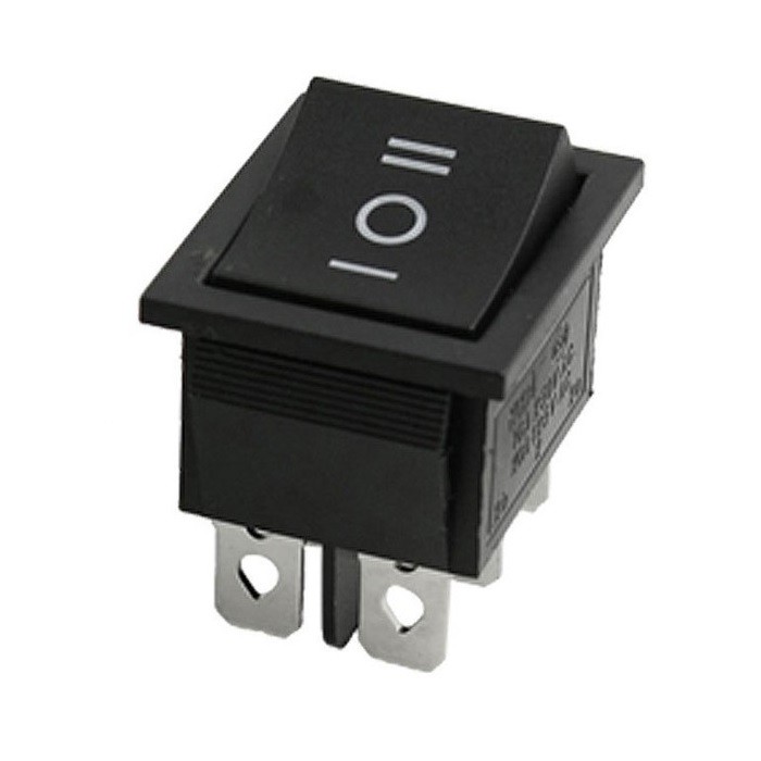 On/Off/On 6-Pin DPDT Rocker Switch 3-Position Rating 15A 250V/20A 125V AC DC