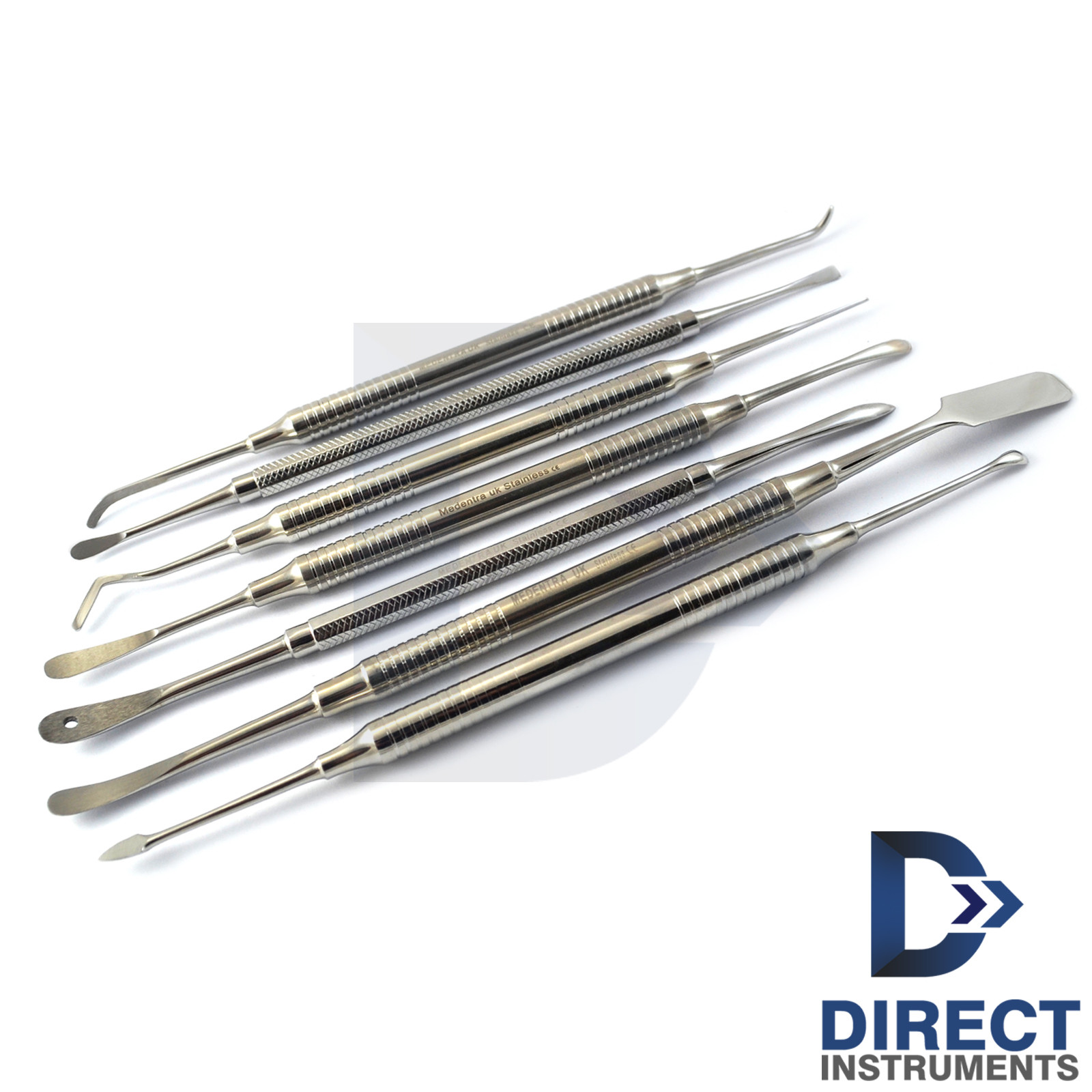 SET OF 7 DENTAL PERIOSTEAL ELEVATORS IMPLANT SURGERY SINUS LIFT LIFTING PRICHARD