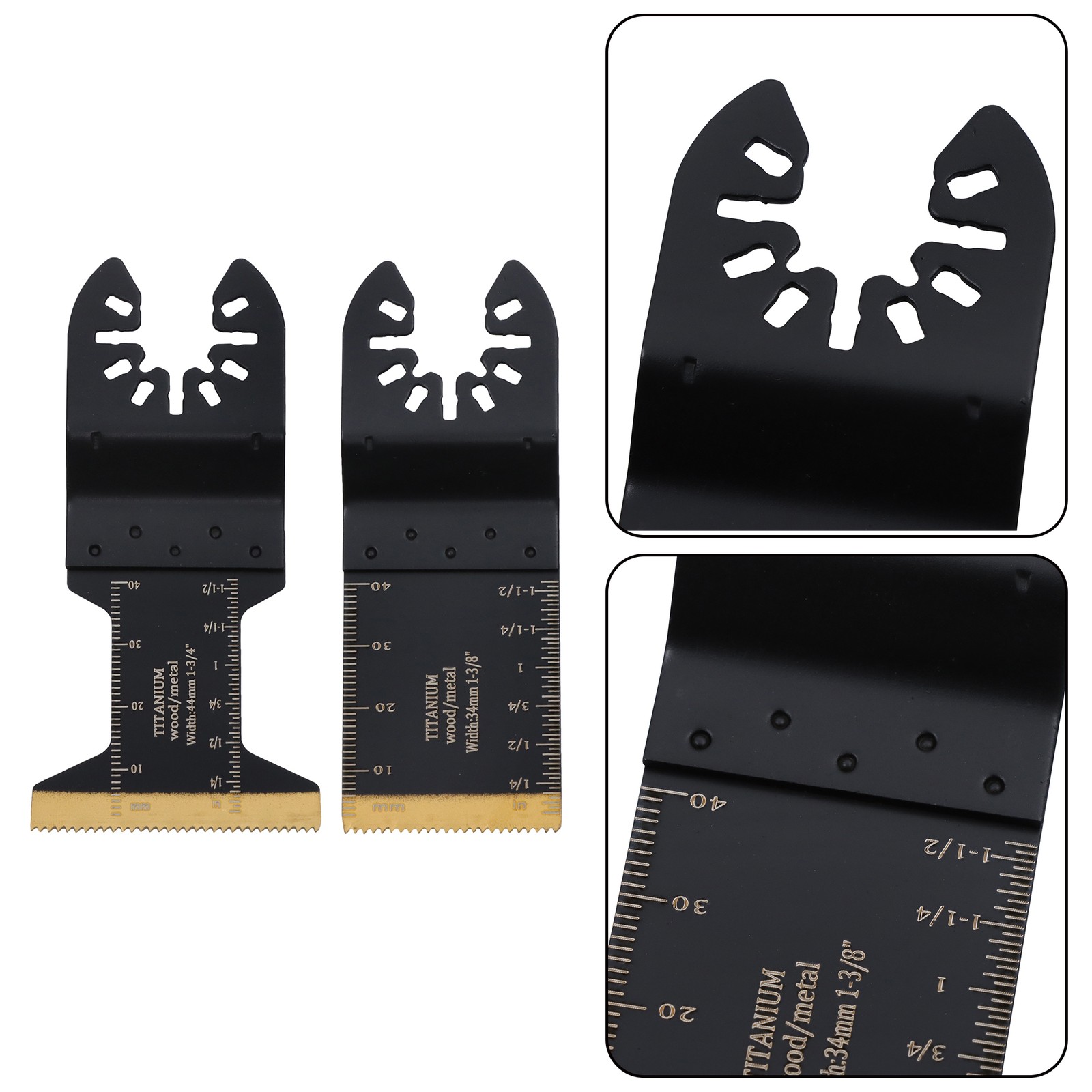 Multi Tool Blades -30Pcs Titanium Oscillating Tool Blades for Metal Wood Plastic