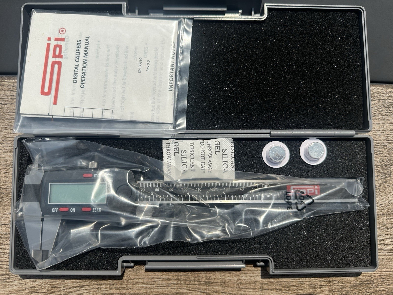 6 Inch Digital Caliper SPI NIB Digital Caliper