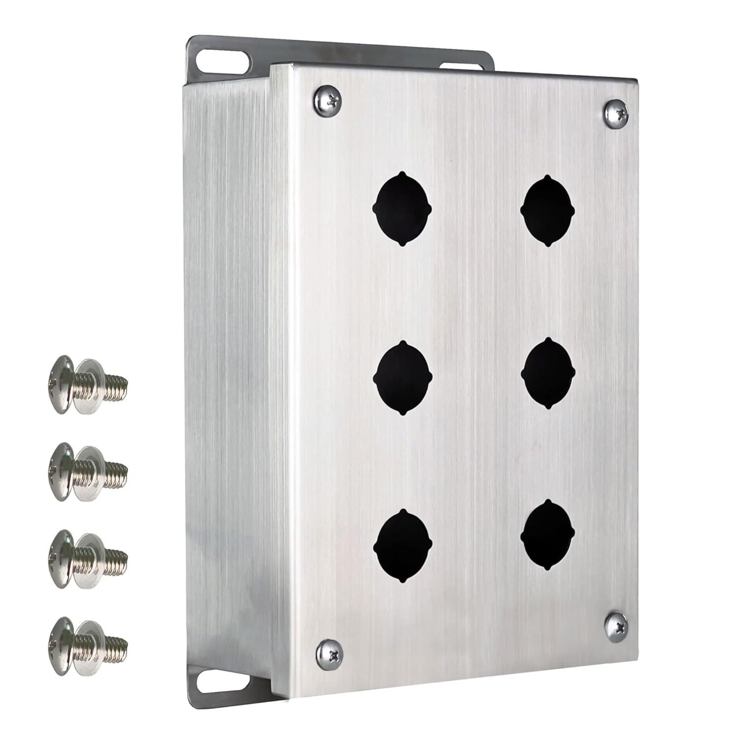 8 x 6 x 3 «304 Stainless Steel Push Button Enclosure Box Control Box