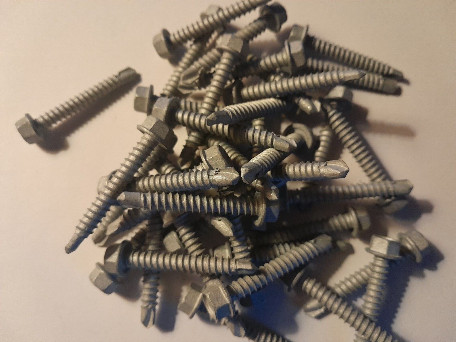 #12 x 1-1/2″ HEX WASHER HEAD SELF DRILLING SCREWS TEK #2 ECO COATED STEEL