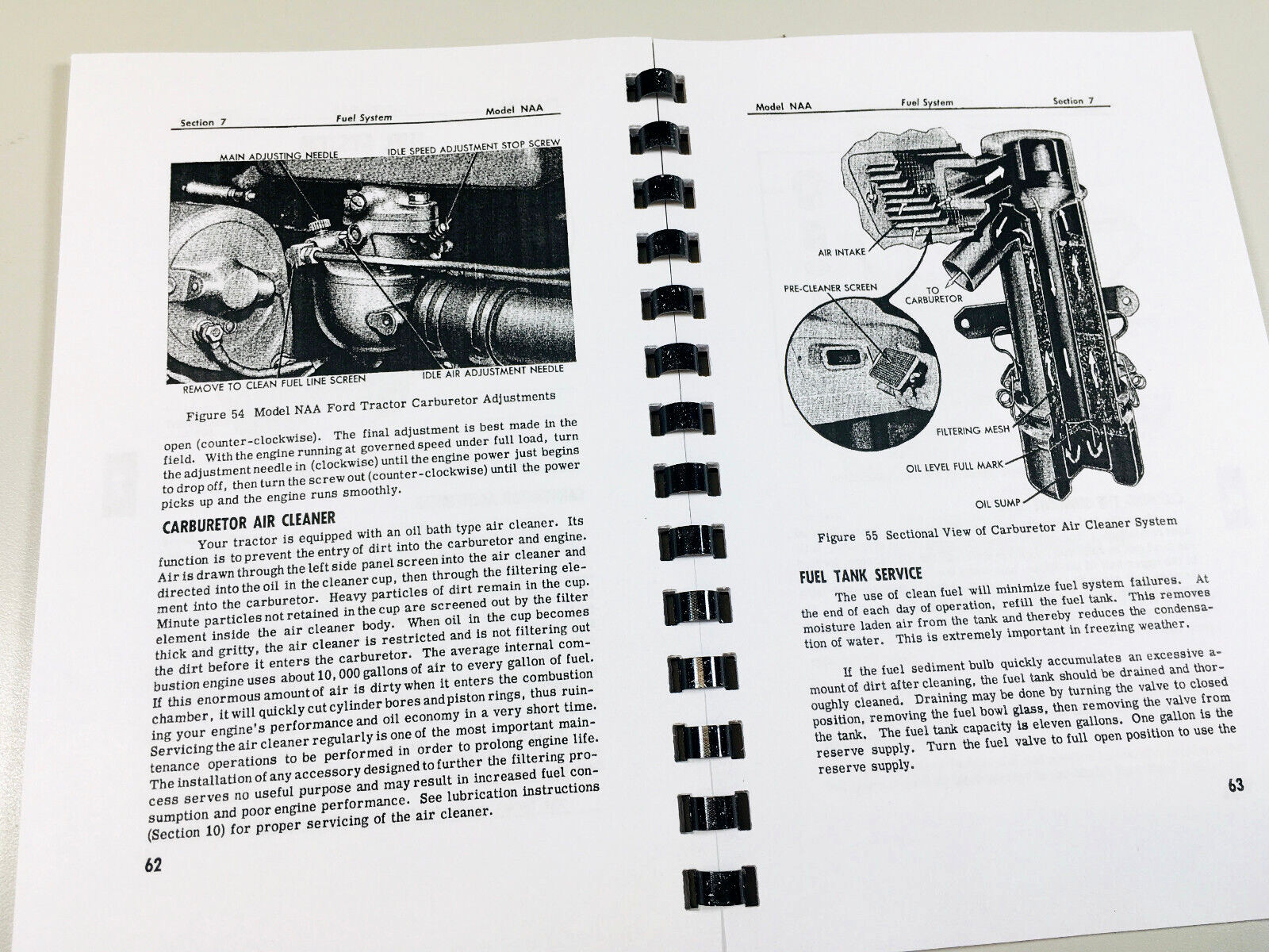 1953-1955 Ford Naa Golden Jubilee Tractor Operators Manual Owners Maintenance
