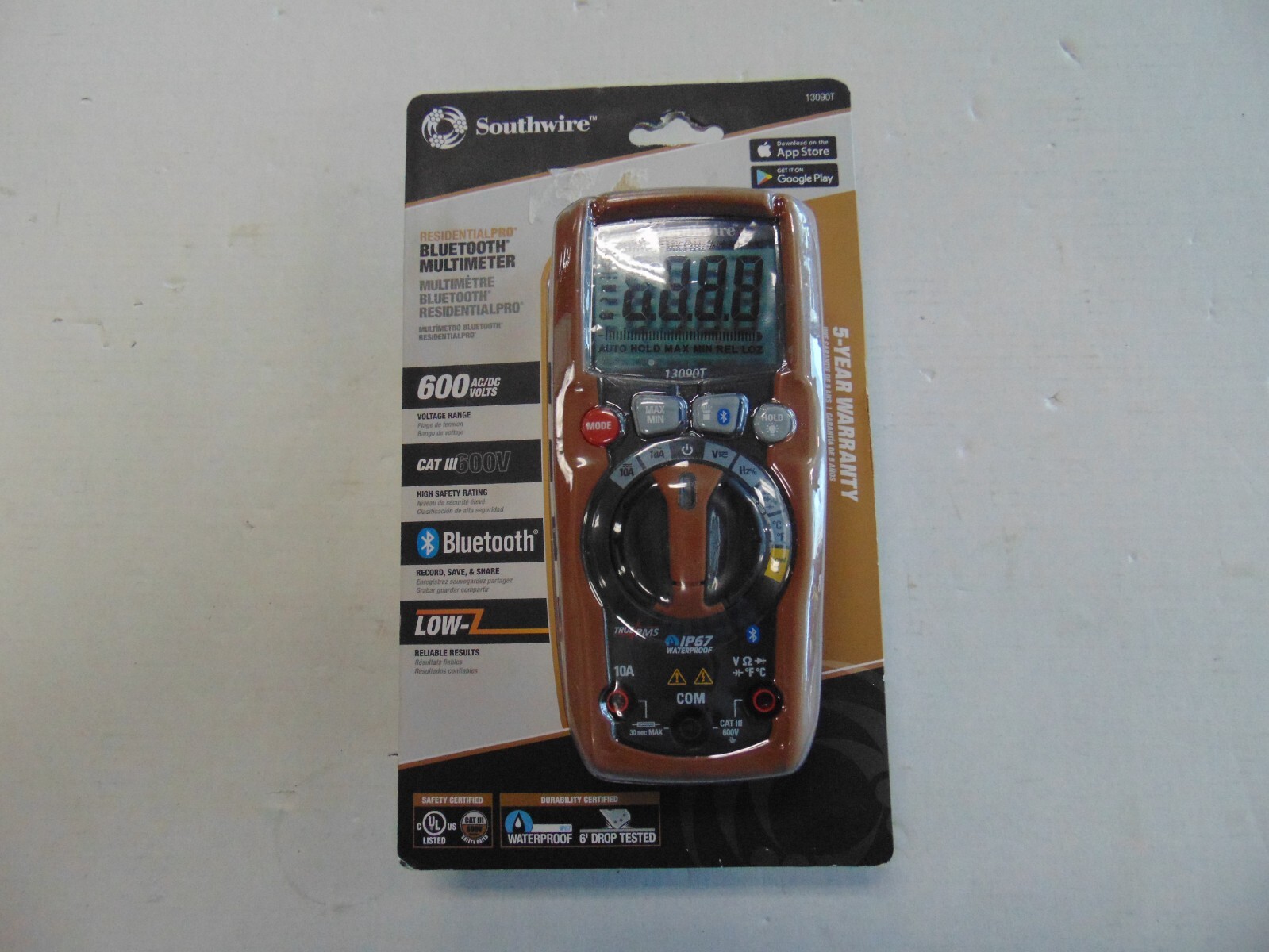 Southwire 13090T TechnicianPRO Cat IV 600V True RMS Precision Multi-Meter