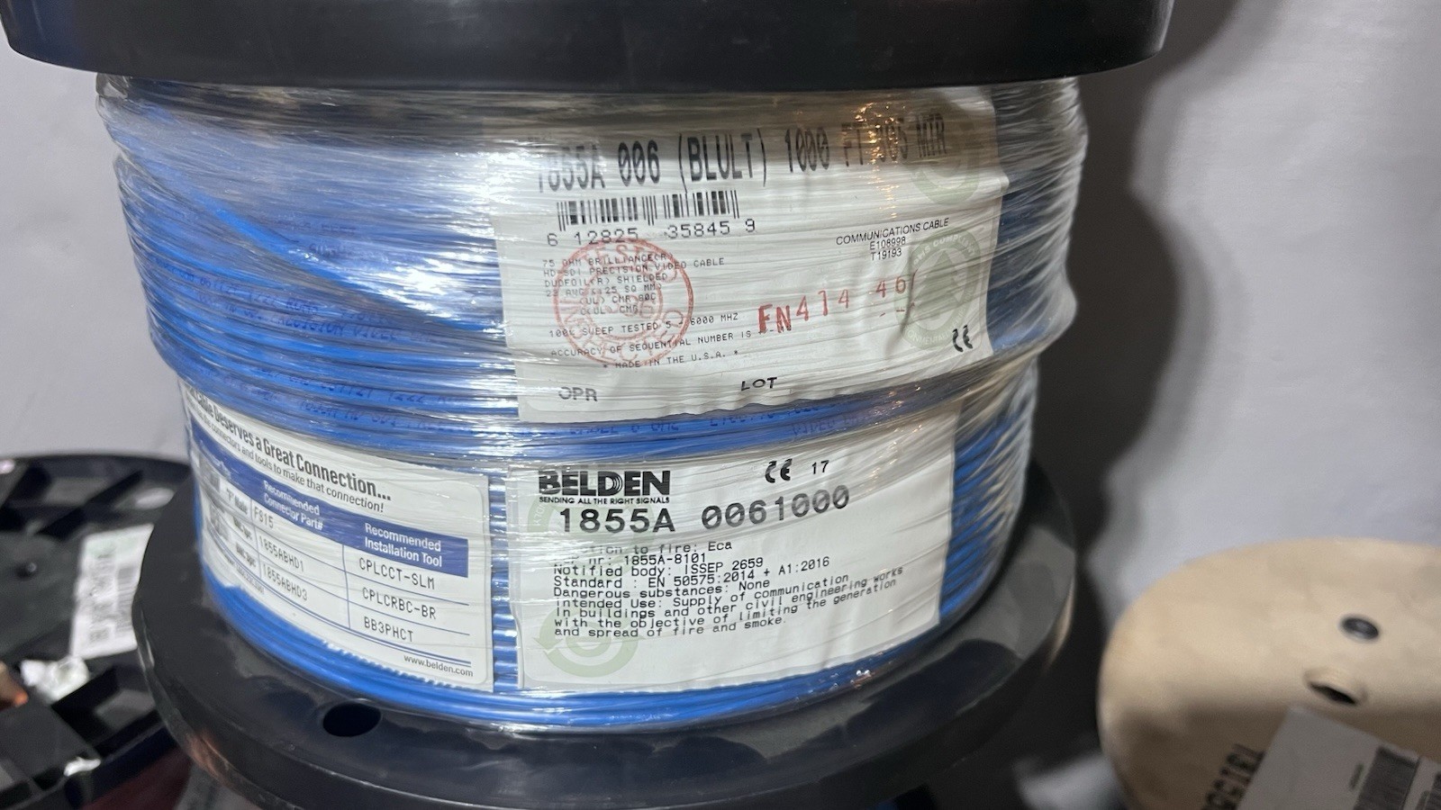 Belden 1855A 006 – 1000ft (BLULT)