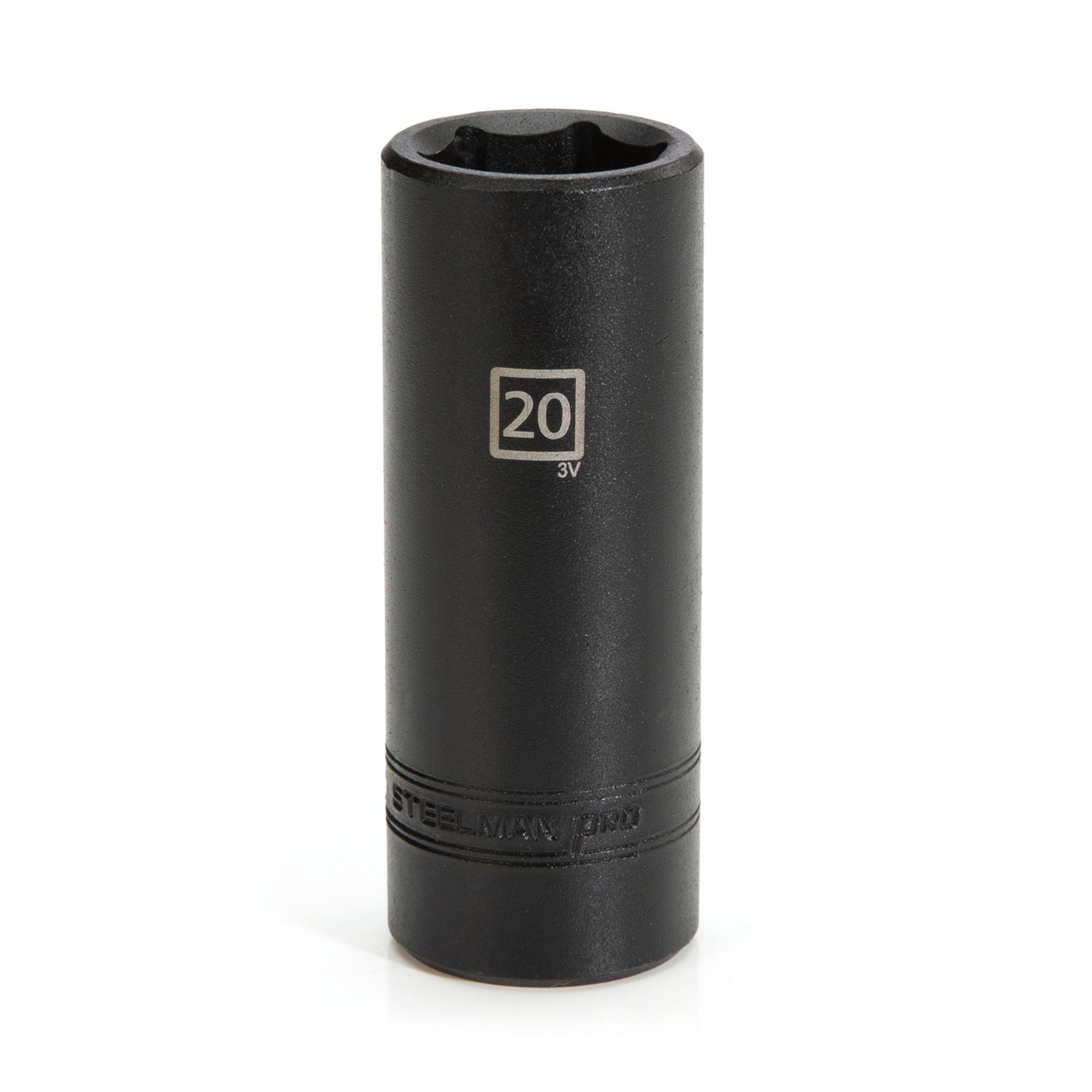 STEELMAN PRO 1/2-Inch Drive x 20mm Deep 6 PT Impact Metric Single Socket 78290
