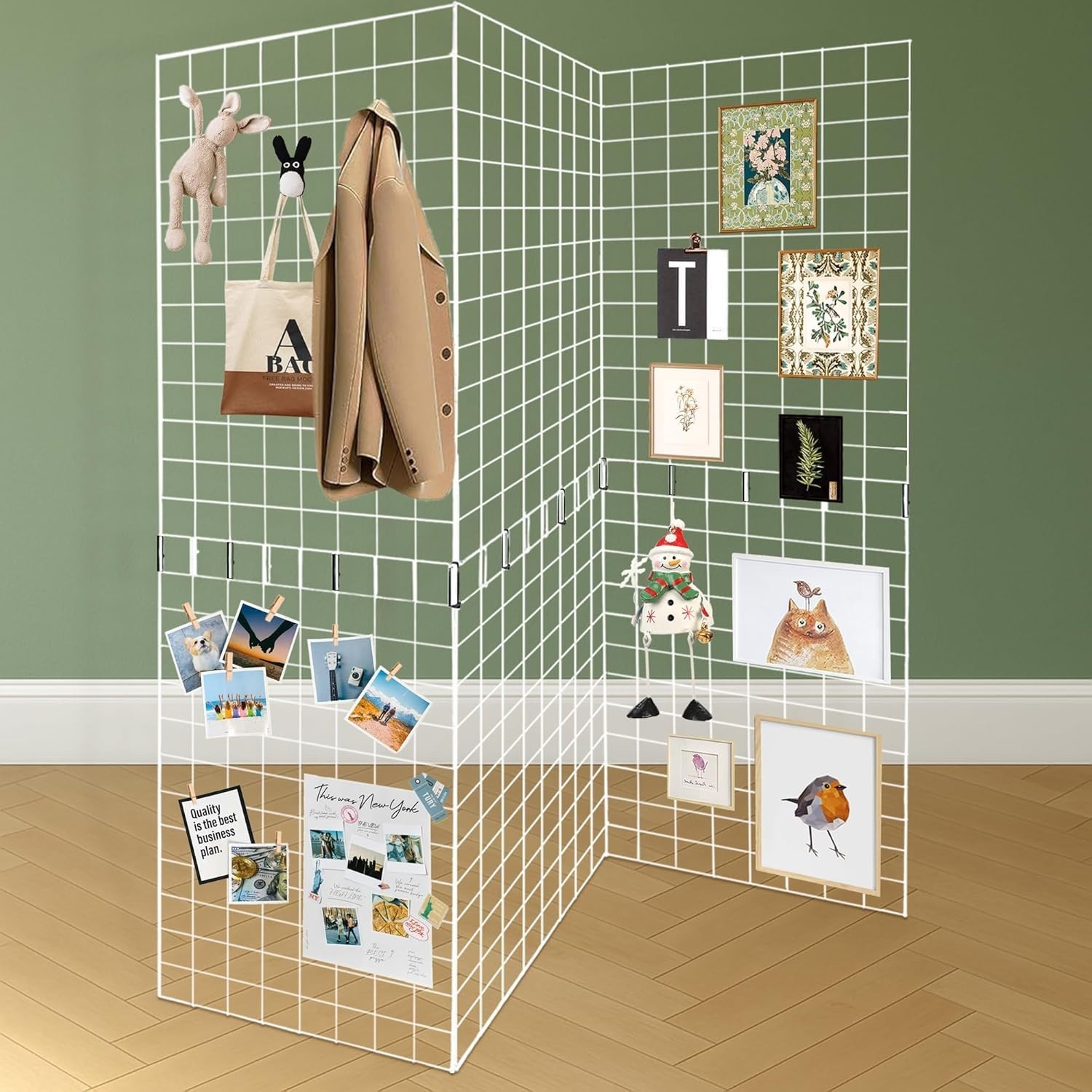 Koretech Metal Commercial Grid Wall Panels 3 Pcs