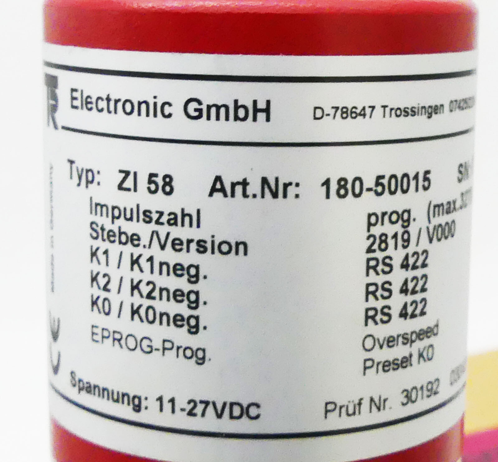 TR Electronic GmbH ZI 58 Drehgeber 180-50015 -unused-