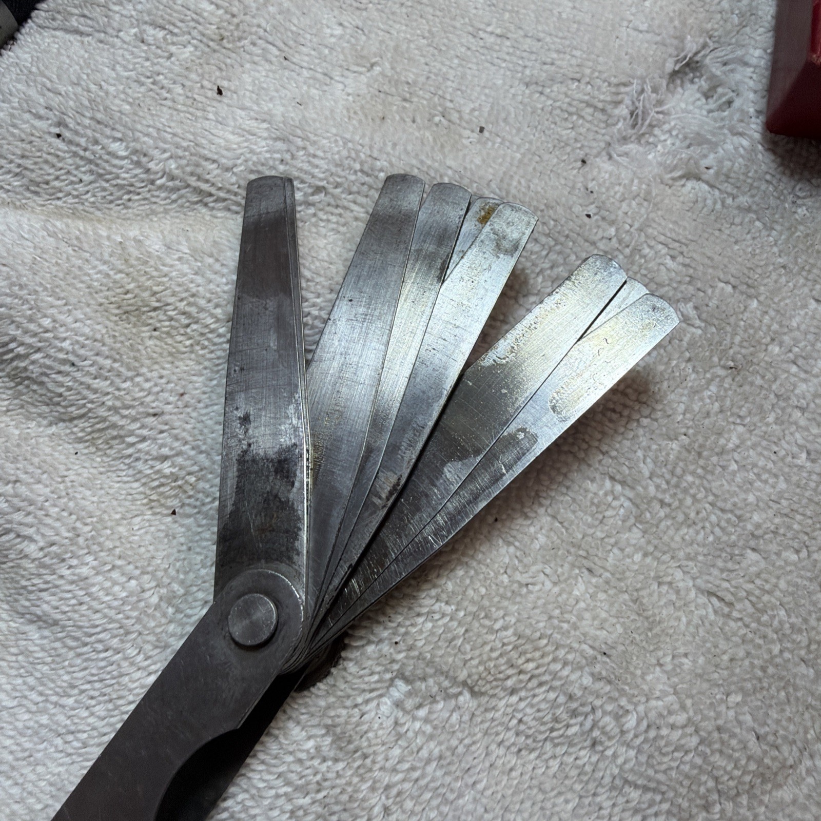 STARRETT No. 66 Tempered Steel Thickness Gage with Tapered Leaves