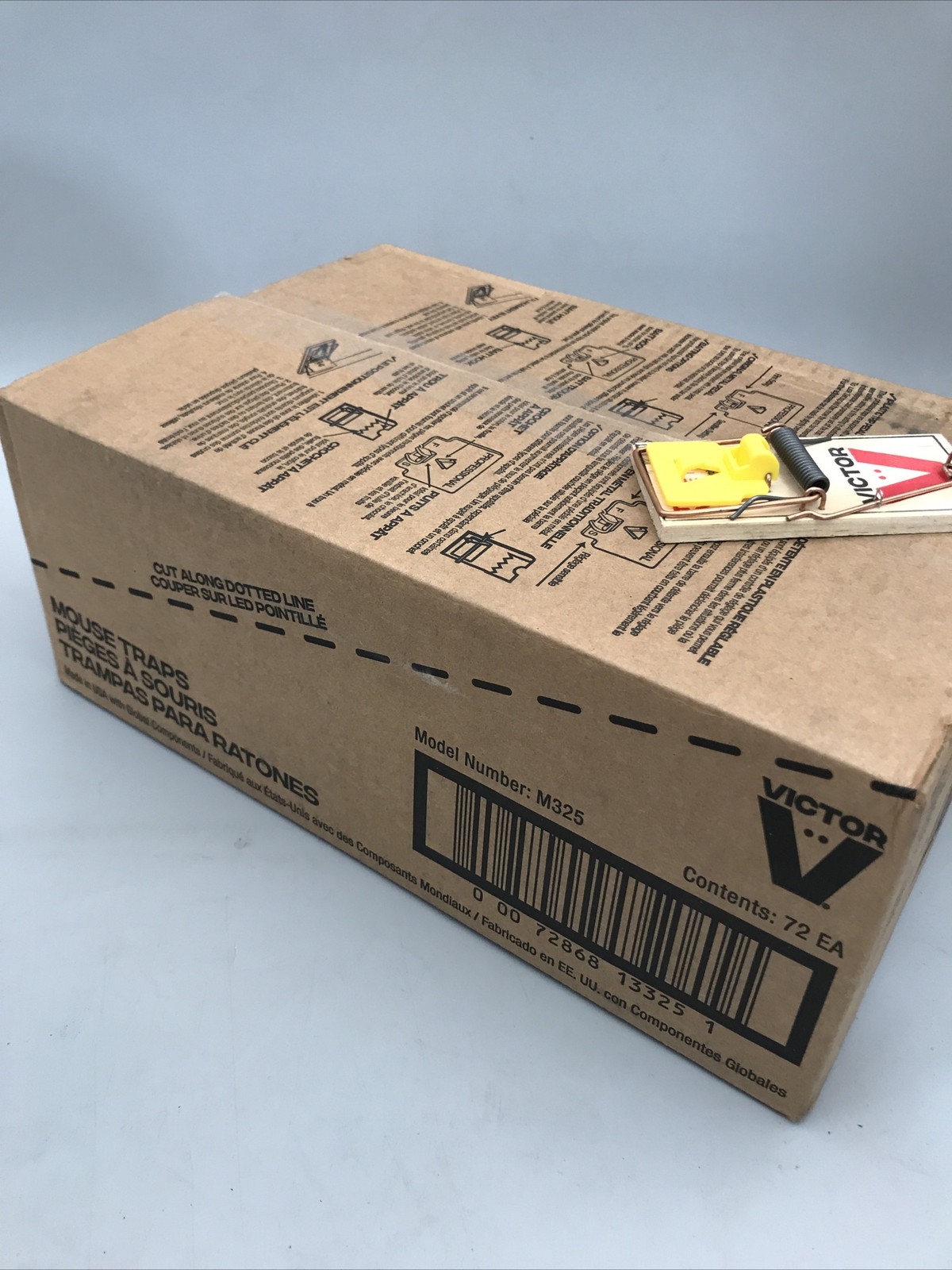 72 Mouse Traps Victor Wooden Mouse Traps Victor Expanded Trigger Mice Trap M325