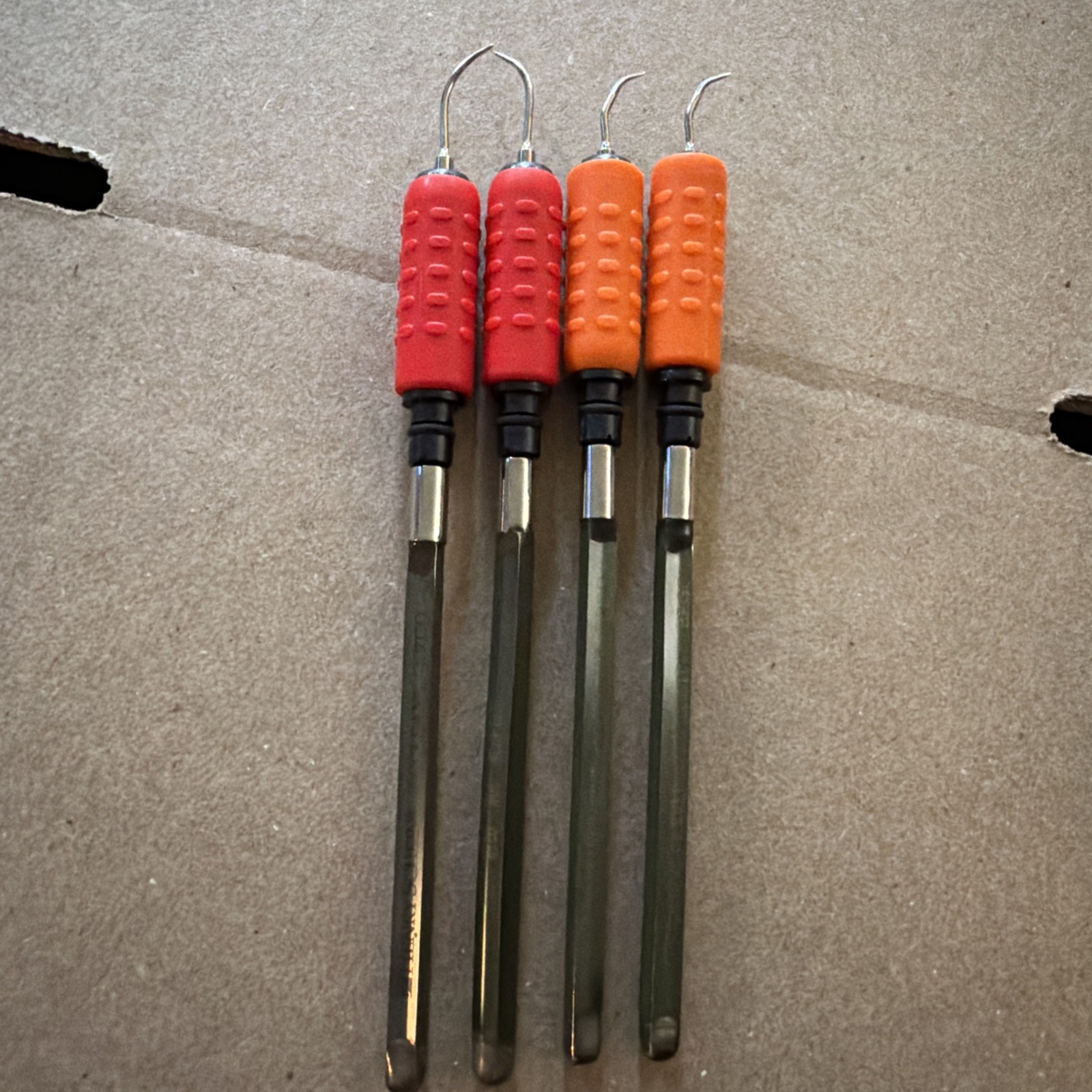Acclean Ergo Ultrasonic Insert IF-50 30 KHz Red/orange Lot Of 4 Henry Schein