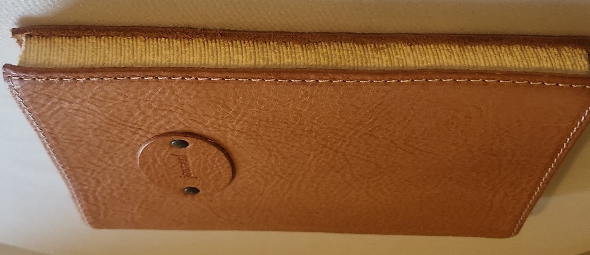 Italian Brown Leather Journal Lined Pages Barnes & Noble 7 x 9 inch New