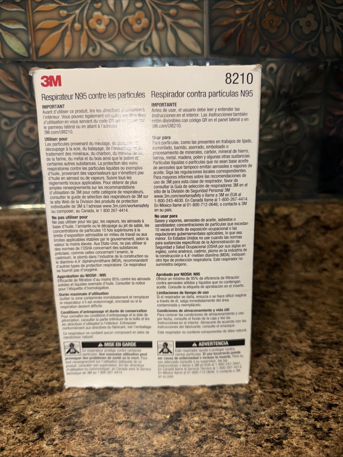 Genuine Brand New 3M N95 Particulate Respirator #8210 – 160 Masks – Exp 05/2026