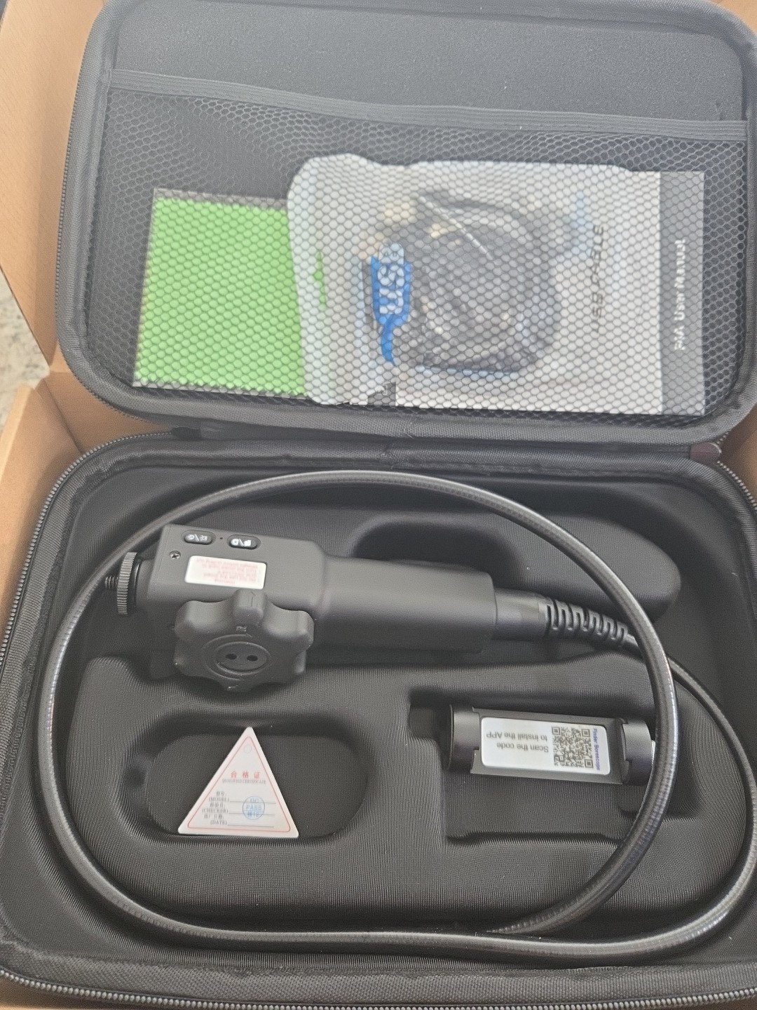 Economy Veterinary Airway Equine Video Endoscope Iphone Android Scope 8mm 100cm