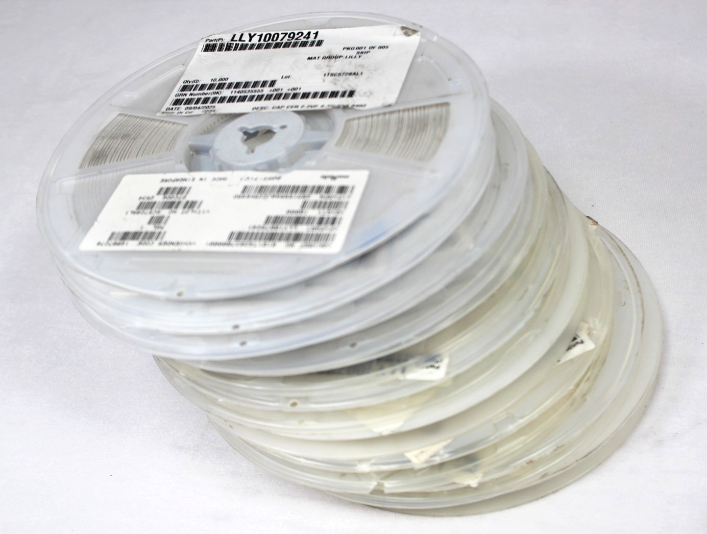 Lot of 9 reels of Murata GRM155R60J225KE95D — 2.2 µF 6.3 V X5R MLCC 0402
