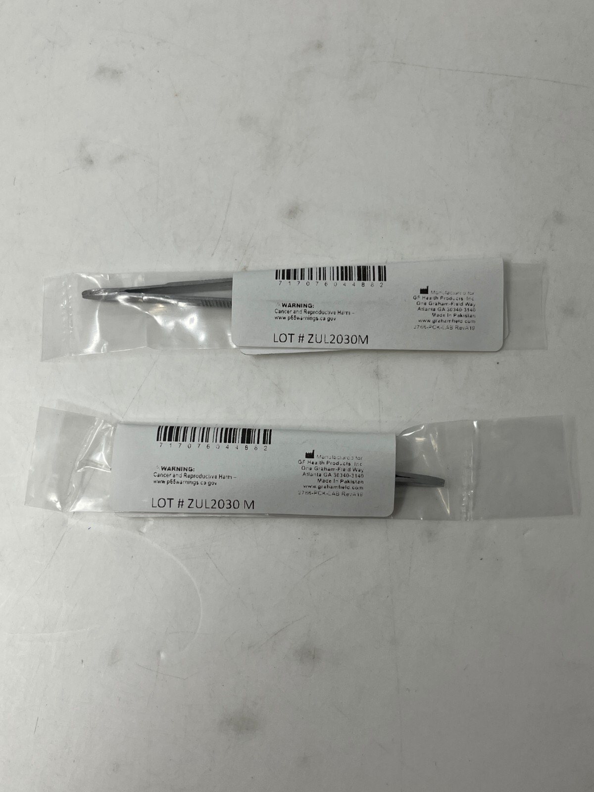 2 Pack 3.5″ Grafco 2768 Thumb Dressing Forceps Serrated Stainless Steel Tweezers
