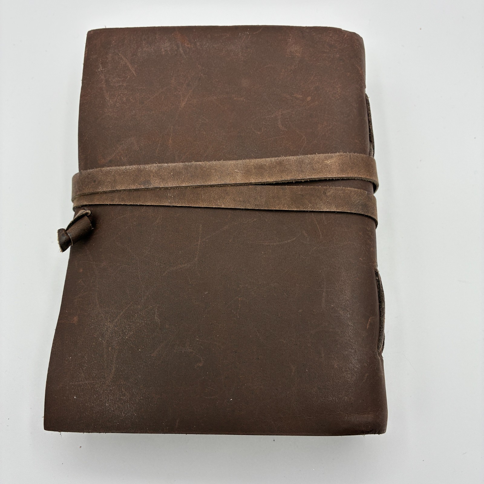 NEW Rustic Leather Bound Wrap Journal Book Handmade Paper Pages Blank