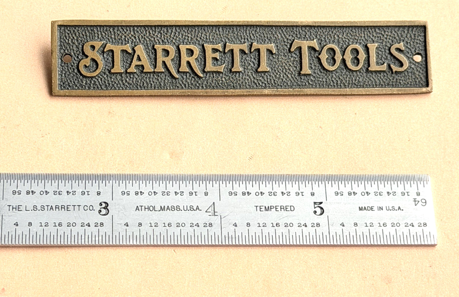 STARRETT No.C604RE-6 6” Long Spring-Tempered Steel Rule W/Inch Grad. USA Made
