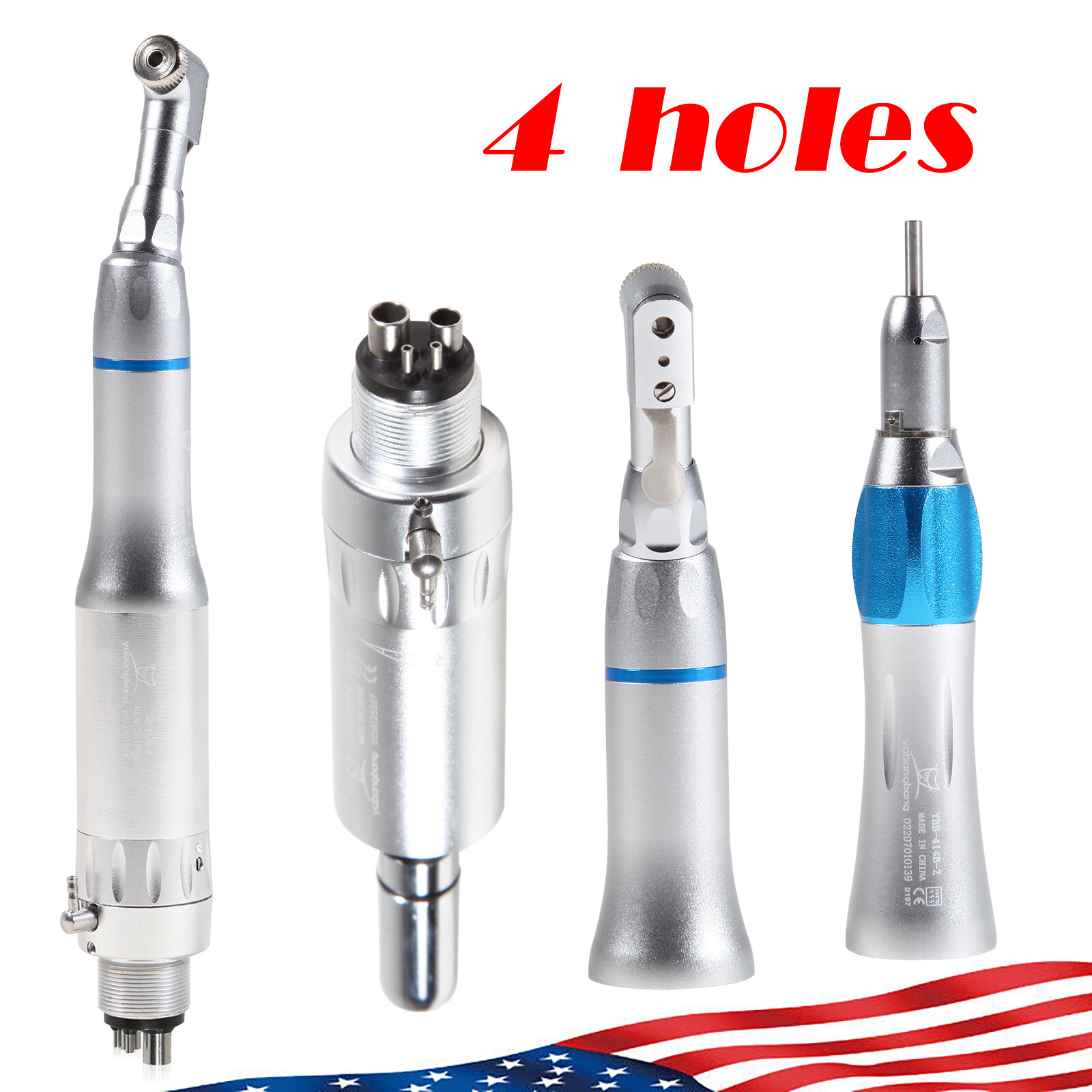 NSK Style Dental Contra Angle Straight Air Motor 4H Slow Speed Handpiece FAST