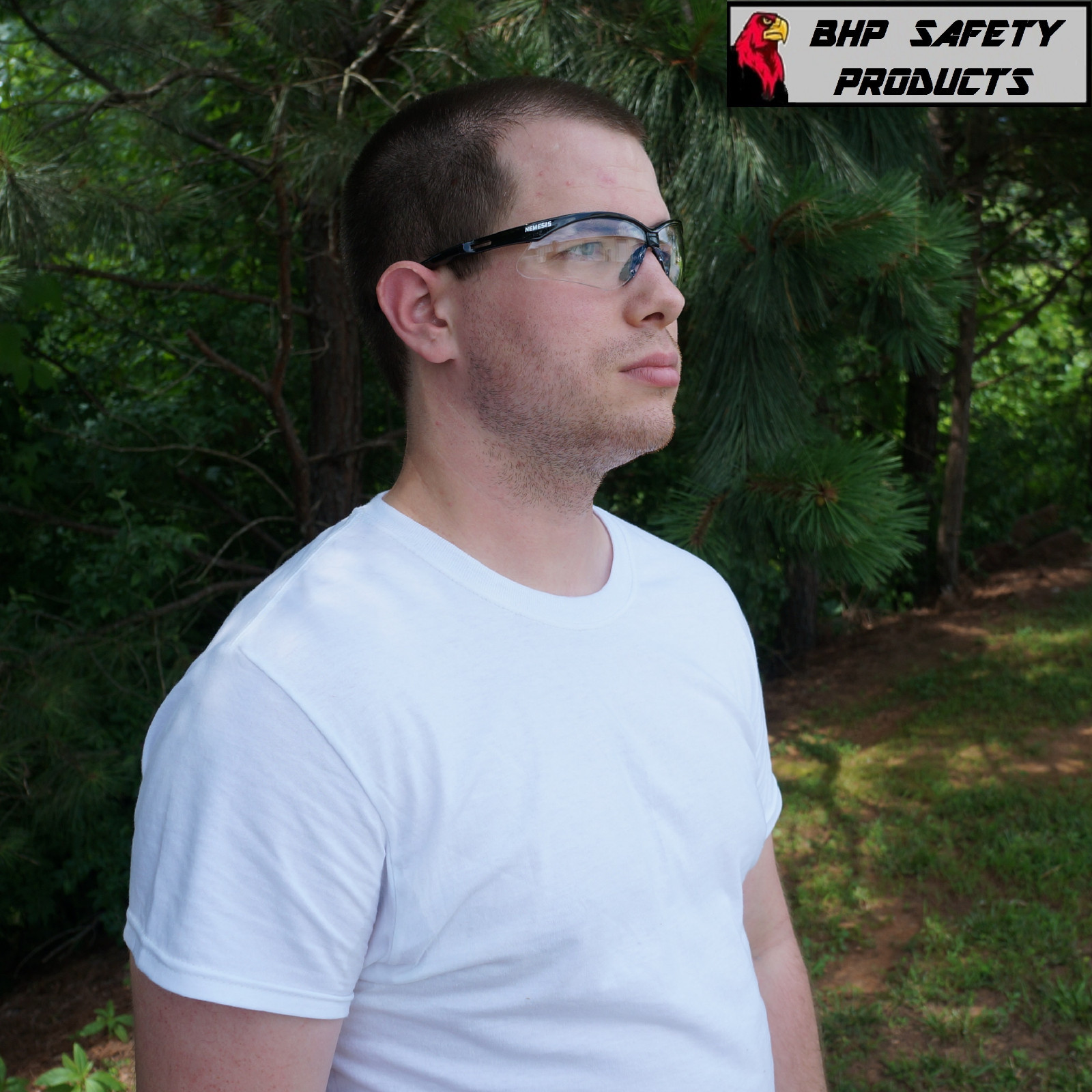 12 PAIR KLEENGUARD NEMESIS SAFETY GLASSES BLACK FRAME/CLEAR LENS 25676 GUN RANGE