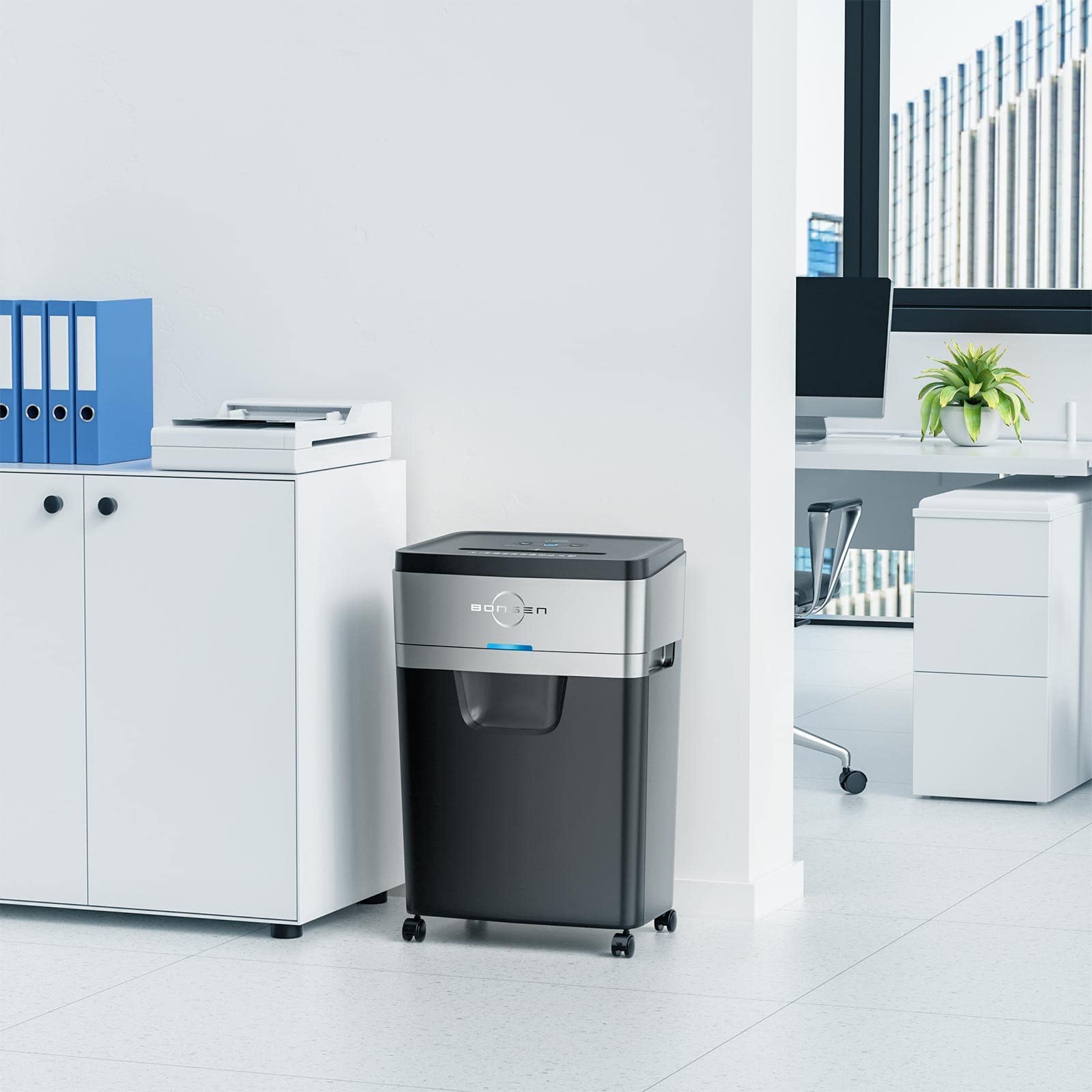 Paper Shredder, 20-Sheet 60 Mins Nonstop Heavy Duty Paper Shredder for Office…