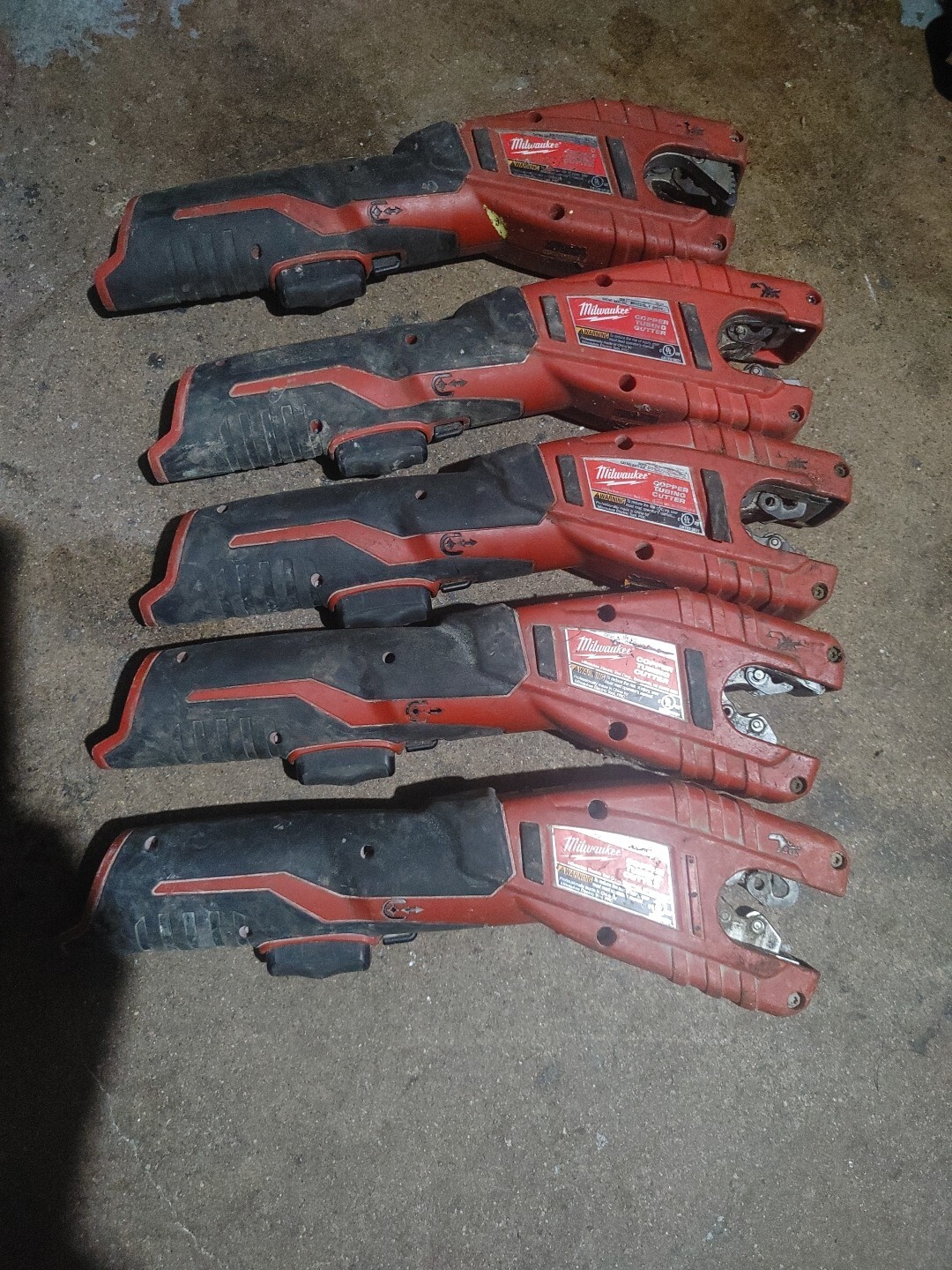 FOR PARTS/REPAIR 5x Milwaukee 2471-20 M12 Cordless Copper Tubing Cutter