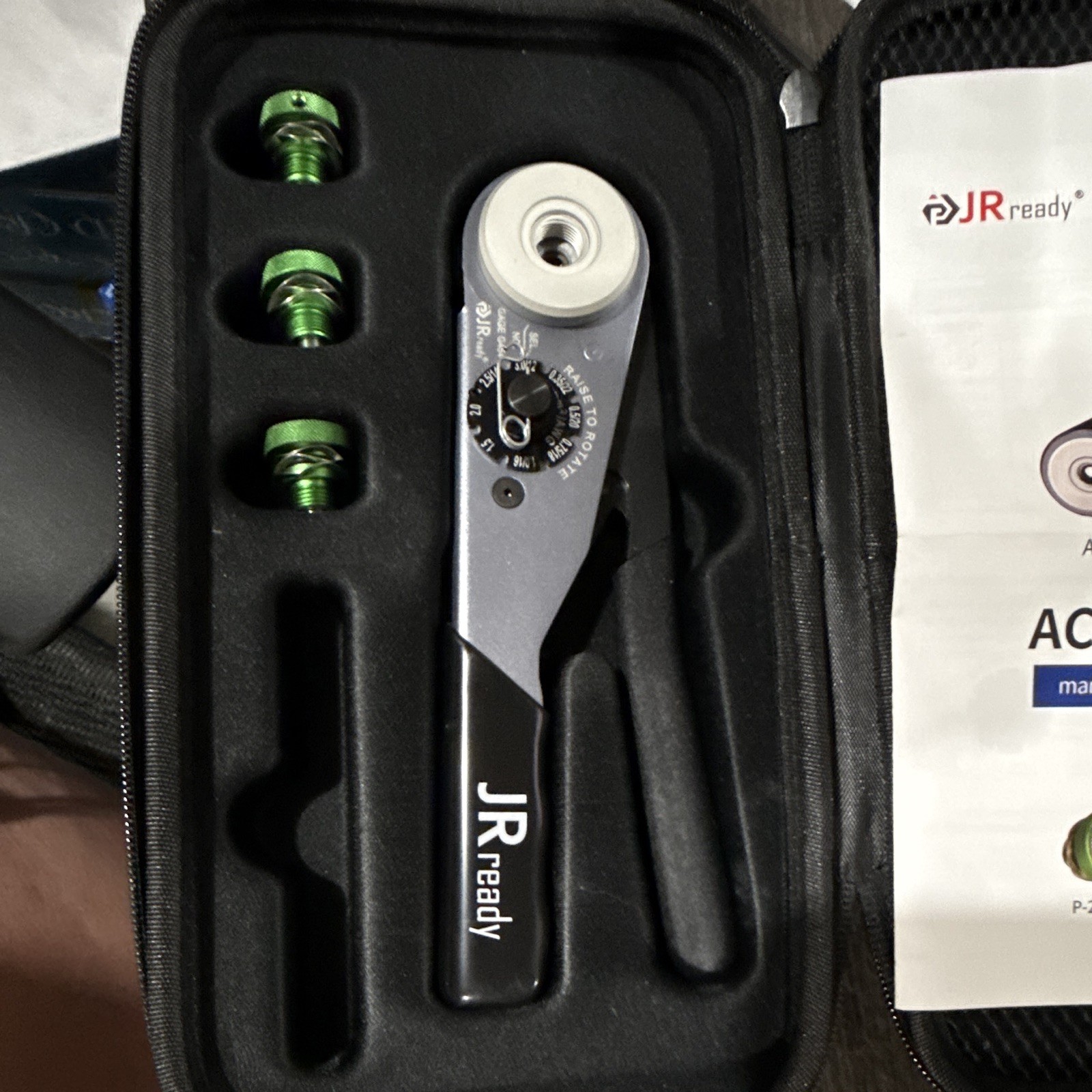 JRready ACT-HDT Series Manual 4-Indent Crimping Tool Kit, Black Sheath
