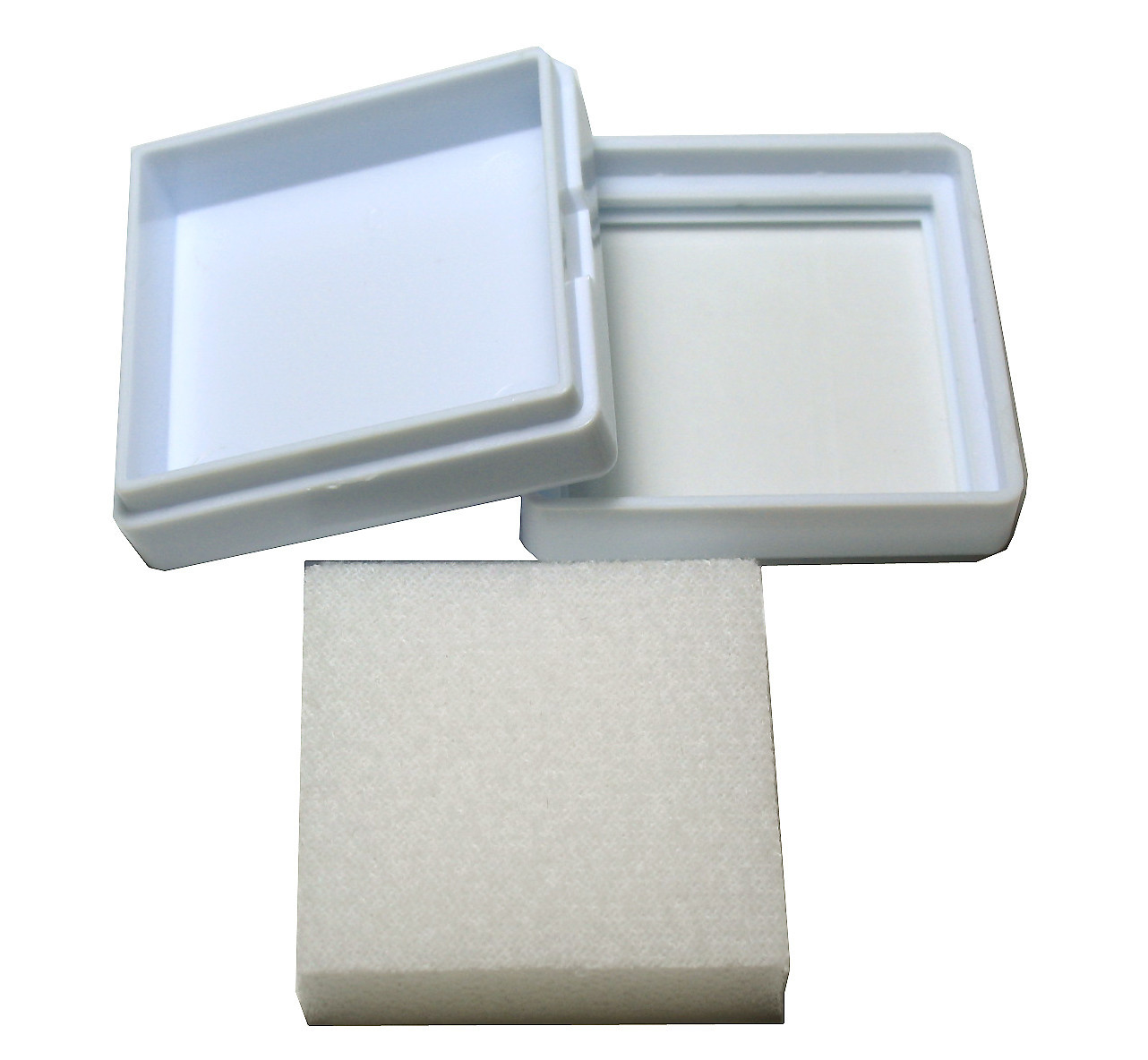 QUALITY 20 PC OF TOP GLASS PLASTIC GEMSTONE JEWELRY DISPLAY JAR BOX WHITE 4×4 cm