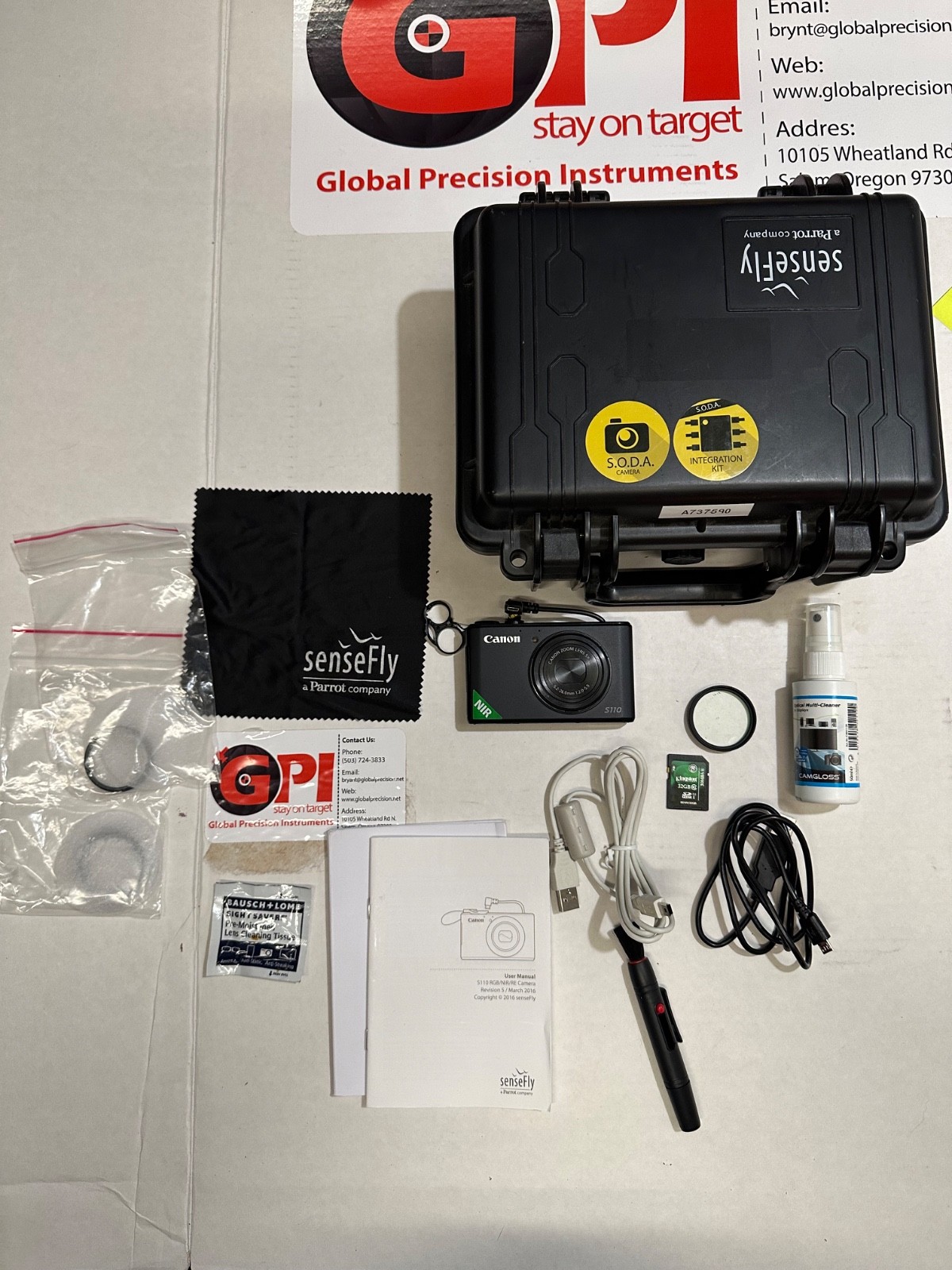 Parrot senseFly Near Infrared (NIR) Canon S110 Powershot S.O.D.A. kit for Ebee