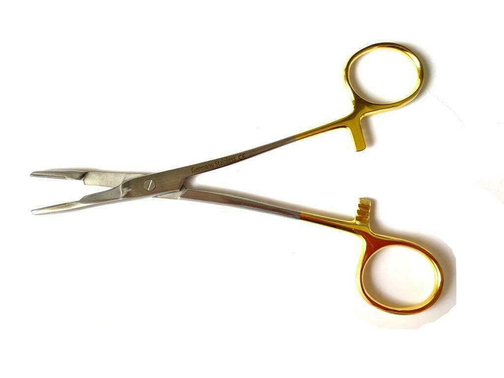 TC Olsen Hegar Suture Needle Holder 5.5″ GERMAN STAINLESS CE Dental Surgical Vet