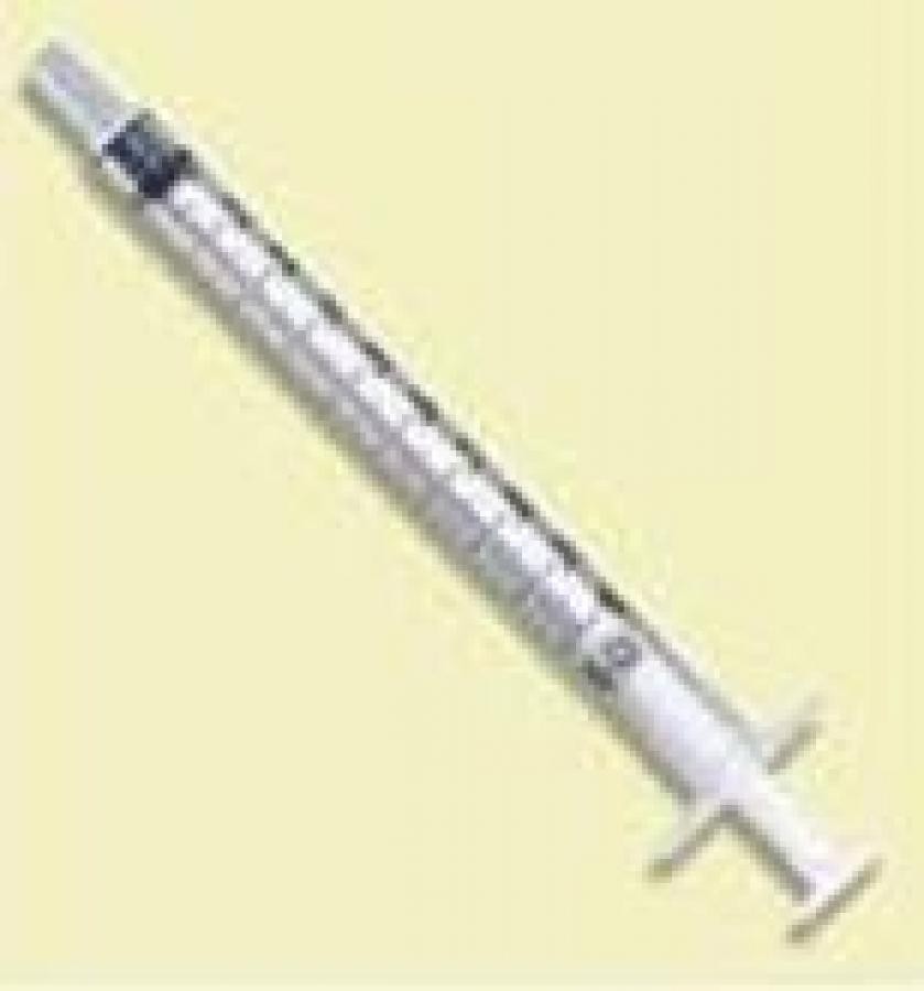 BD Tubesrculin Syringes Luer Slip Tip Disp. 1mL No Safety Flat Top 200, 309659