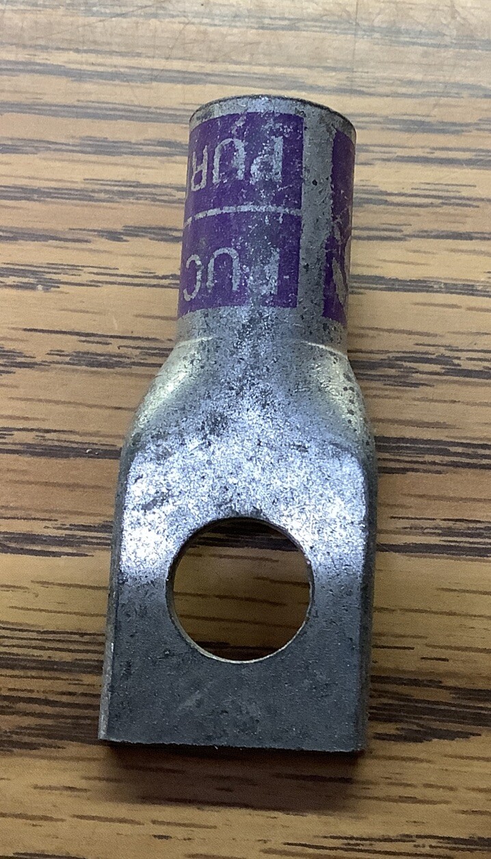 NOB Lot Of 3 Penn Union Compression Lugs BLU Purple Die B-15 4/0 CU